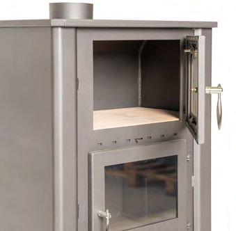 ESTUFA DE LEÑA CON HORNO TERUEL AMARSA