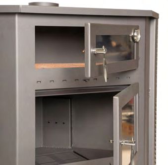 ESTUFA DE LEÑA CON HORNO RINCÓN PEQUEÑA AMARSA