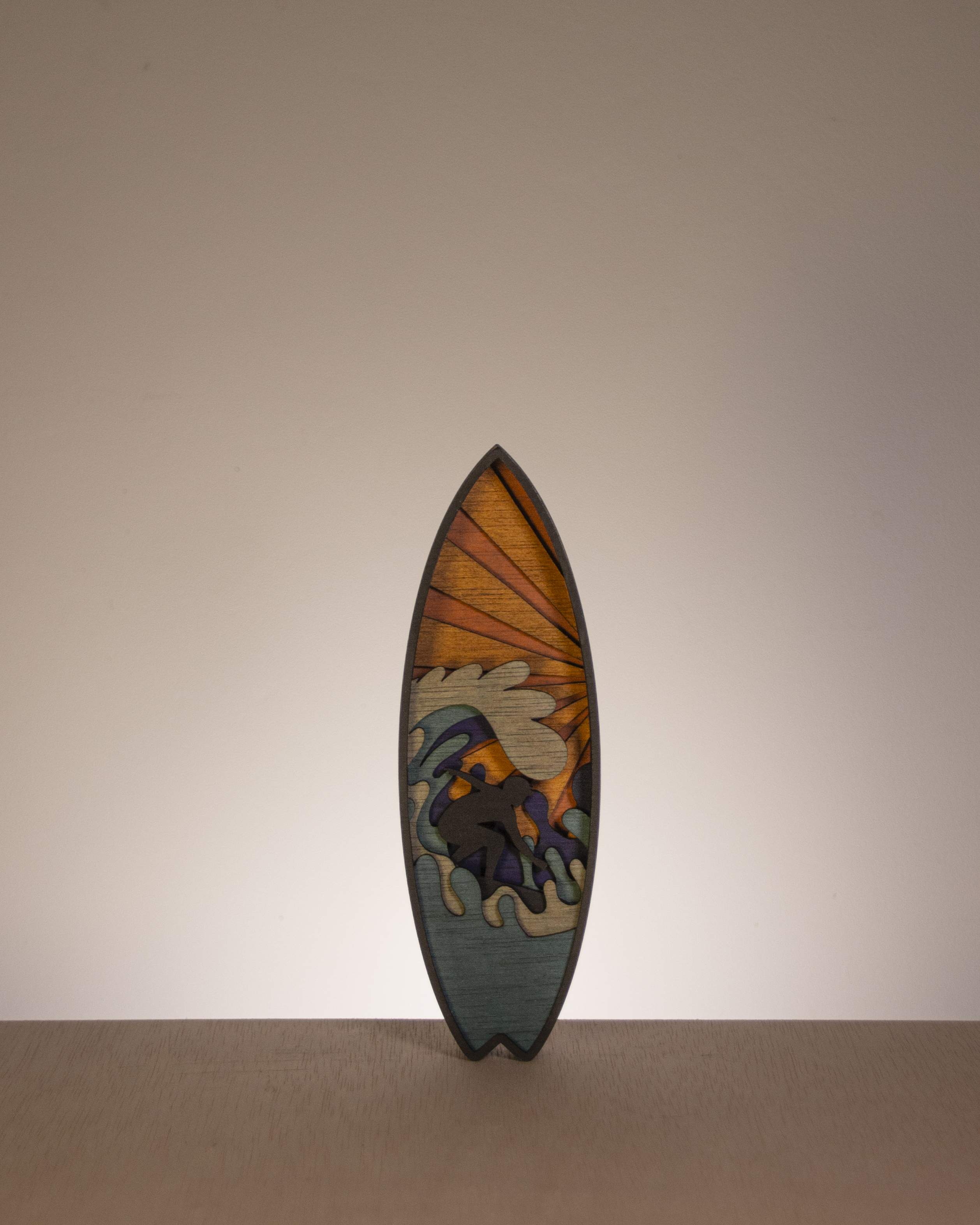 Tabla de surf decorativa