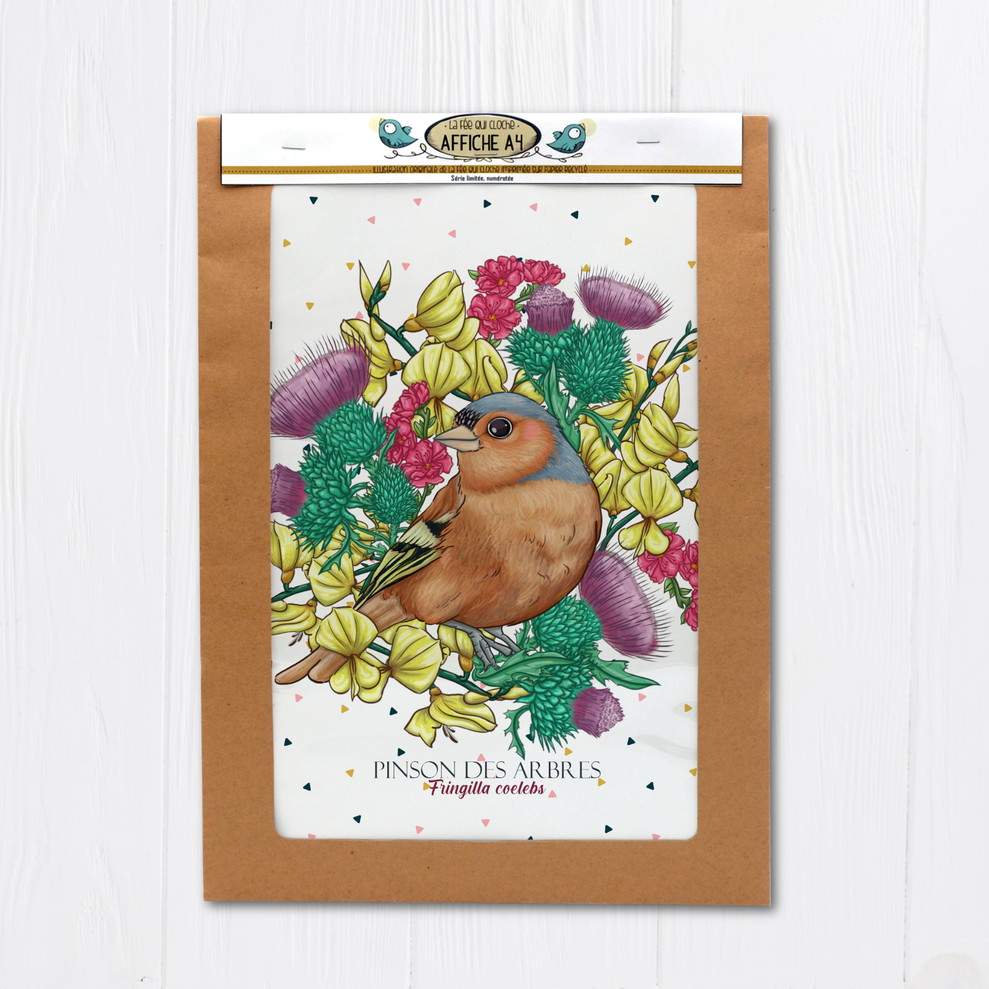 Affiche A4 "Pinson des arbres"