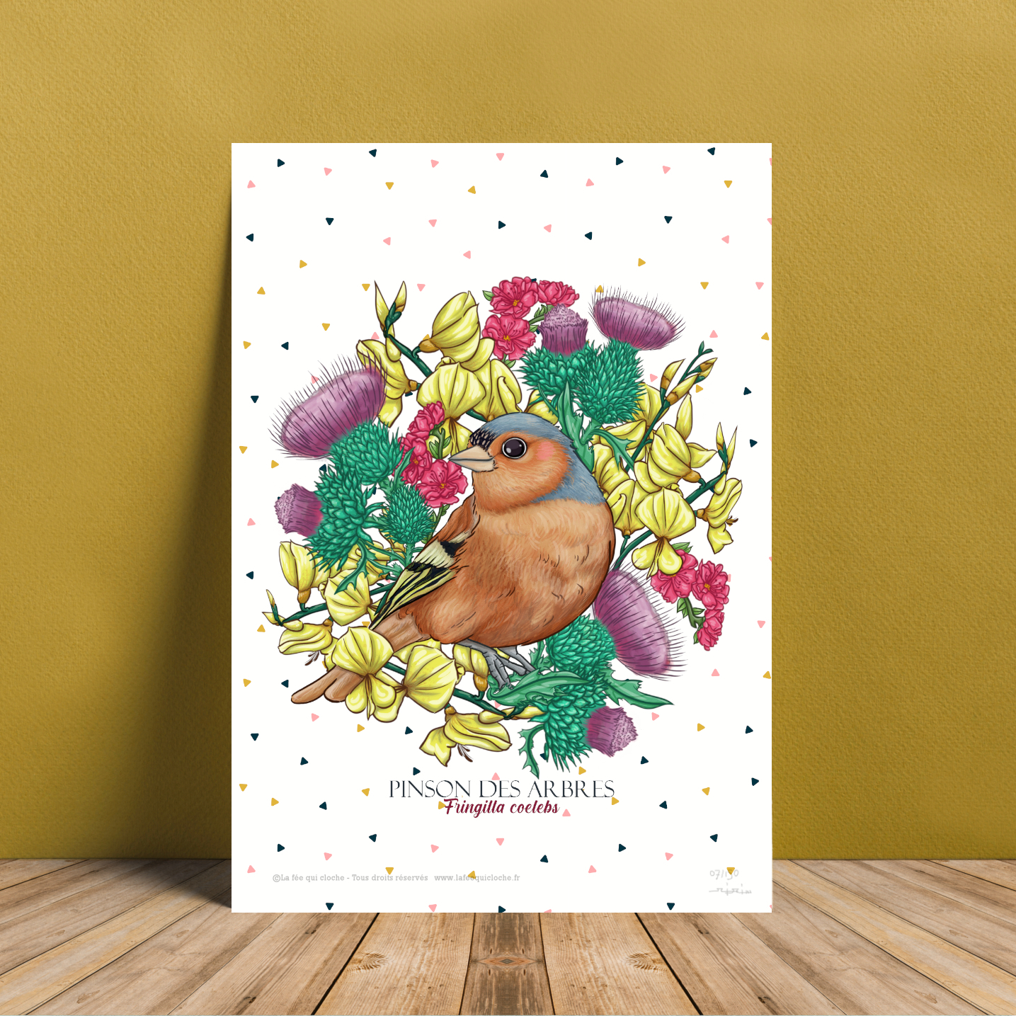 Affiche A4 "Pinson des arbres"