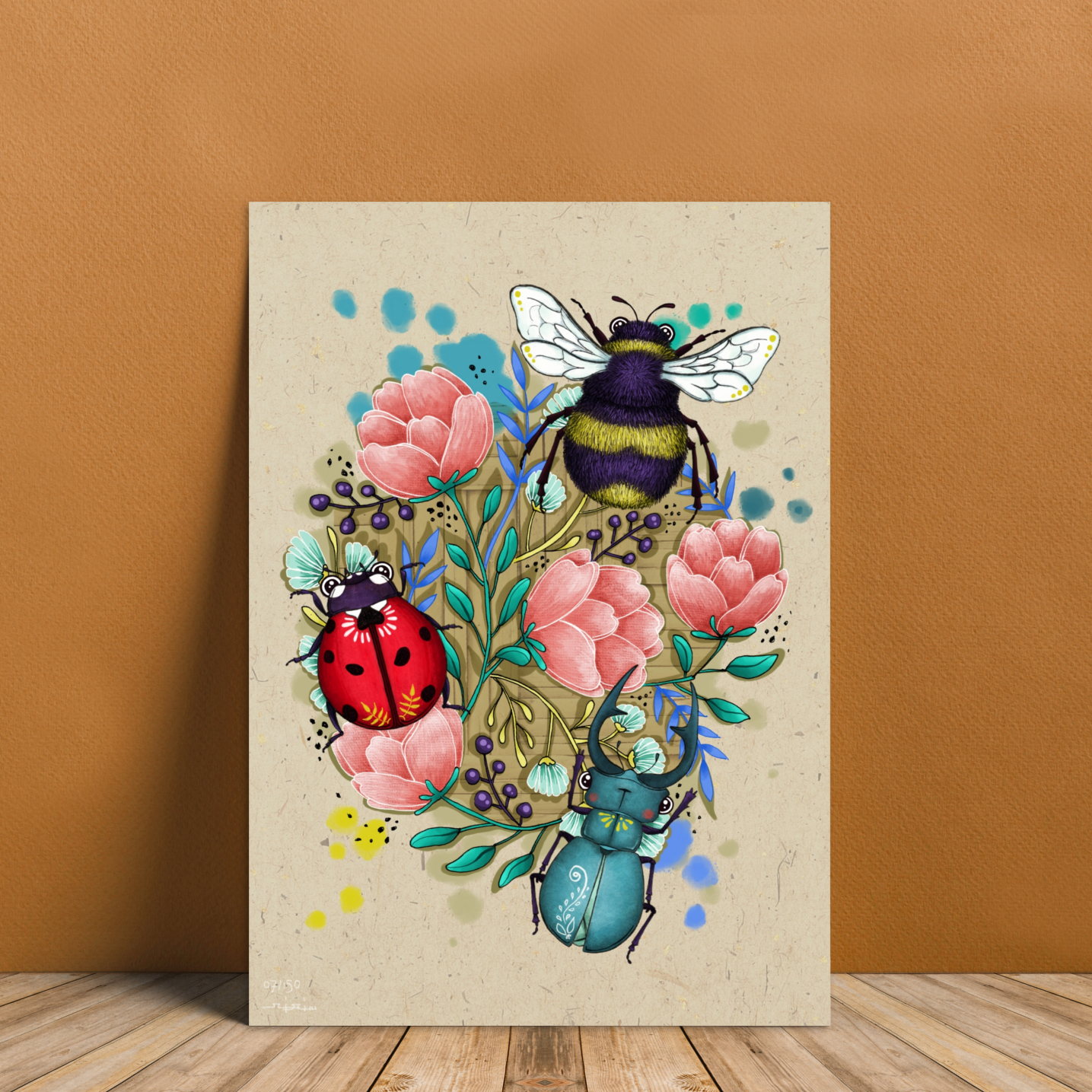 Affiche A4 "Mes petits insectes"