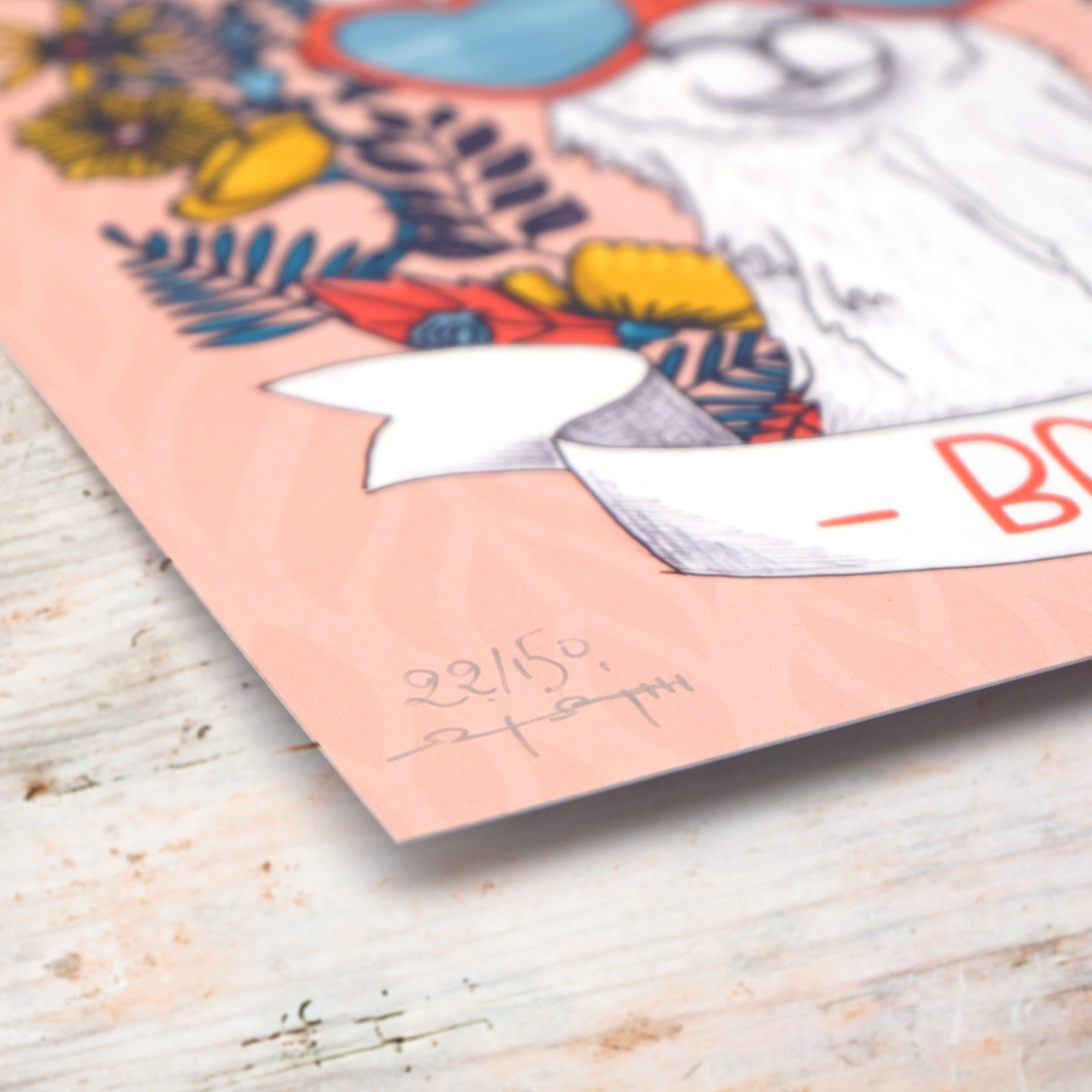 Affiche A4 "Lama be cool"