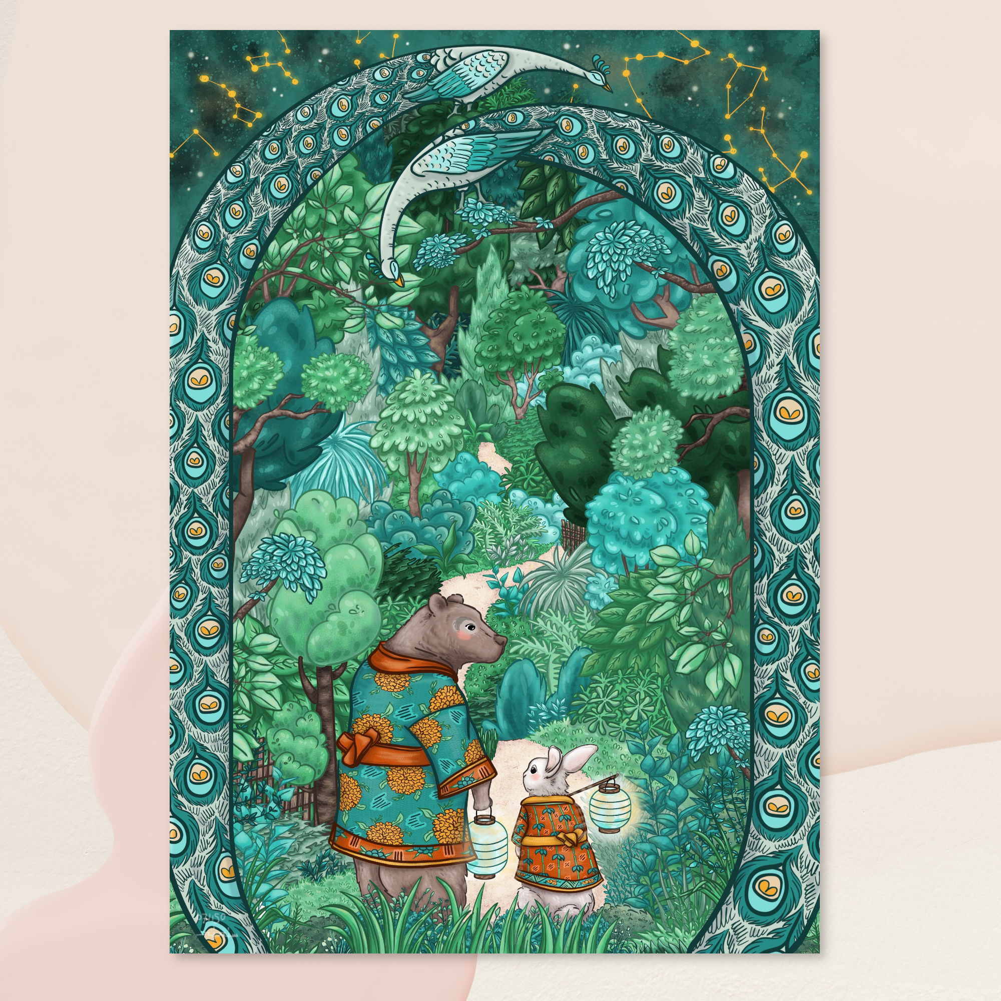 Affiche A4 "Balade en forêt"