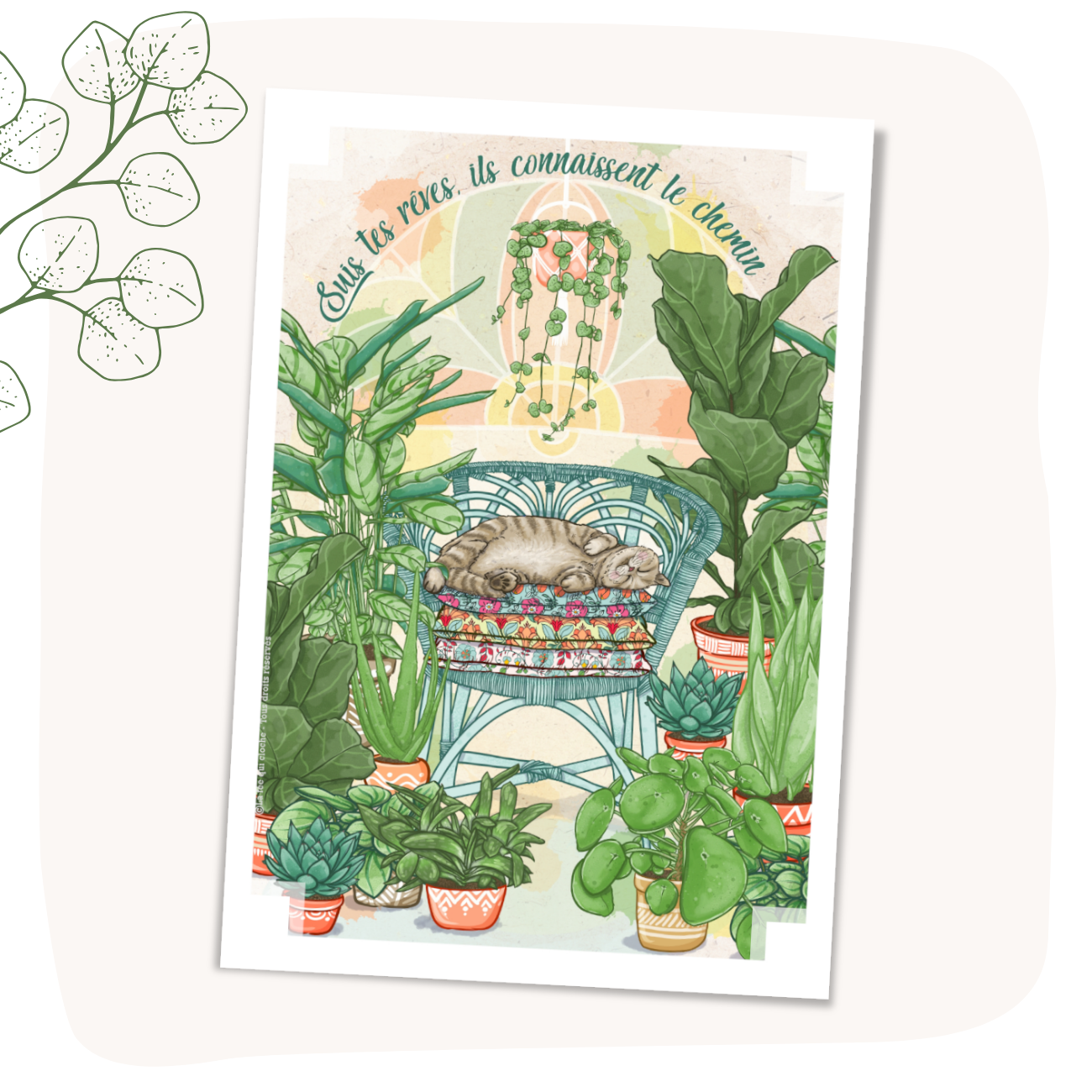 Carte postale A6 "Suis tes rêves ..."