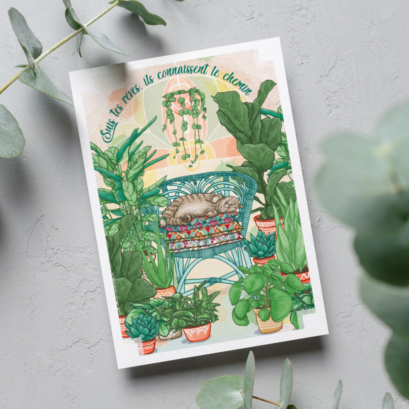 Carte postale A6 "Suis tes rêves ..."