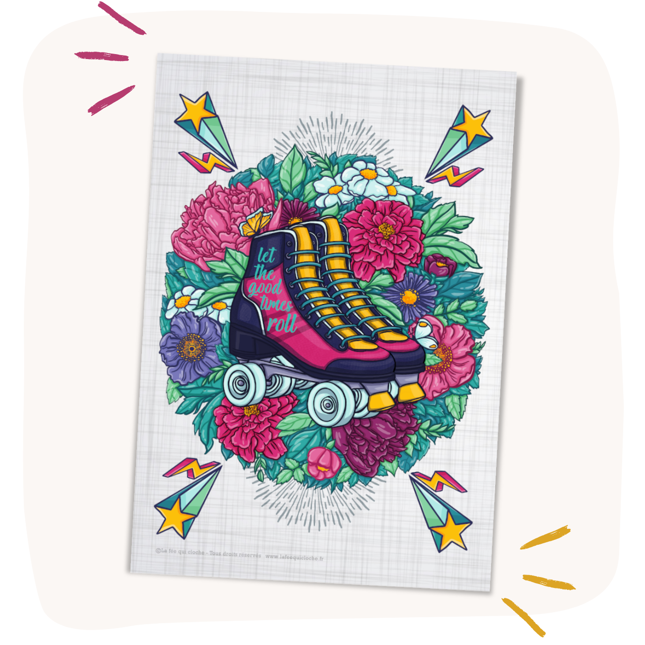 Carte postale A6 "Let the good times roll"