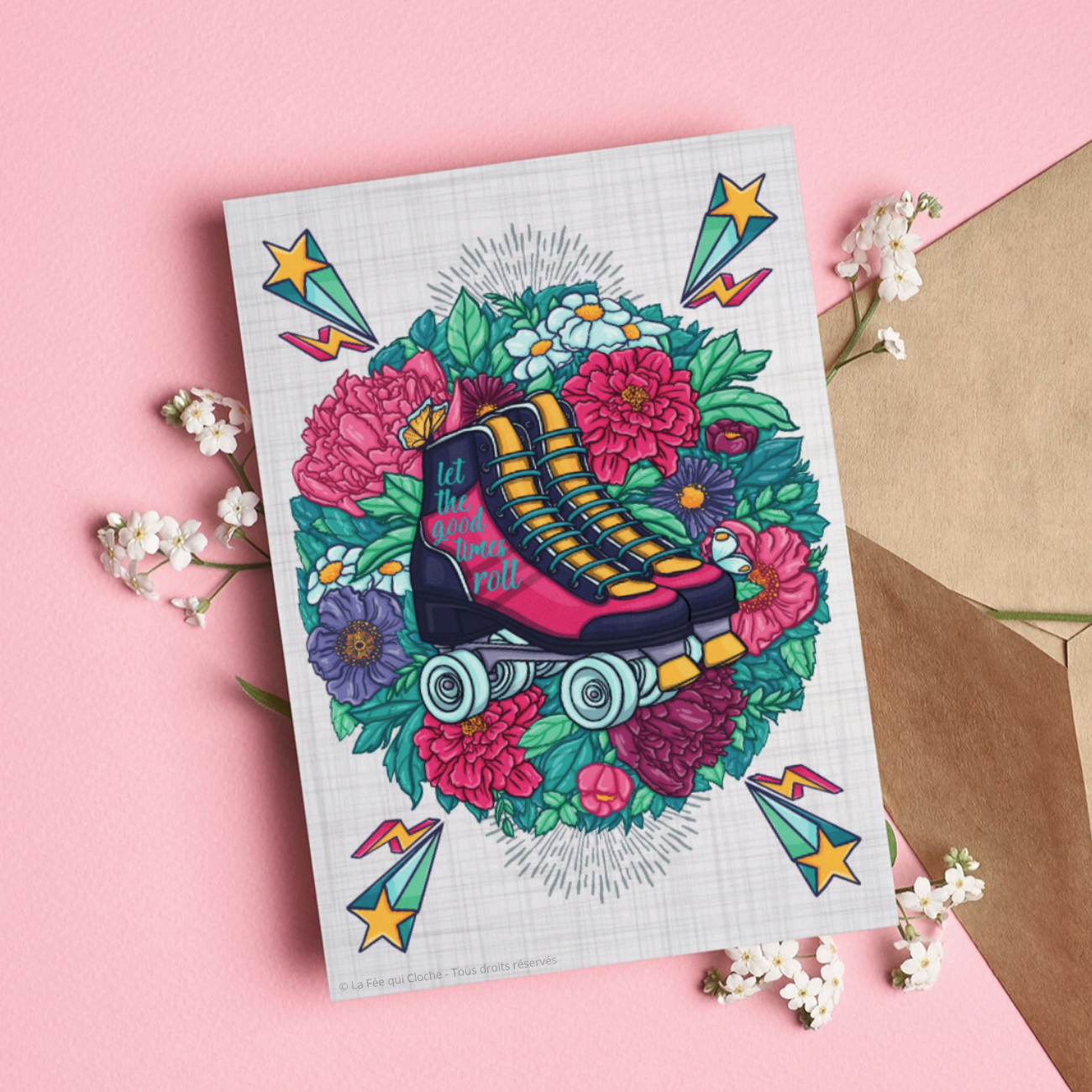 Carte postale A6 "Let the good times roll"