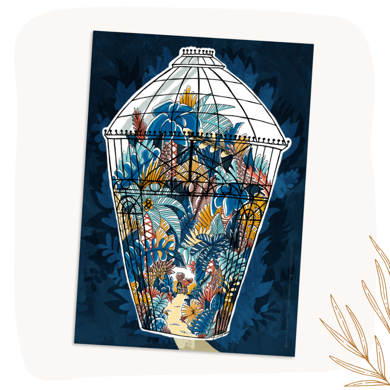 Carte postale A6 "Jardin d'hiver"