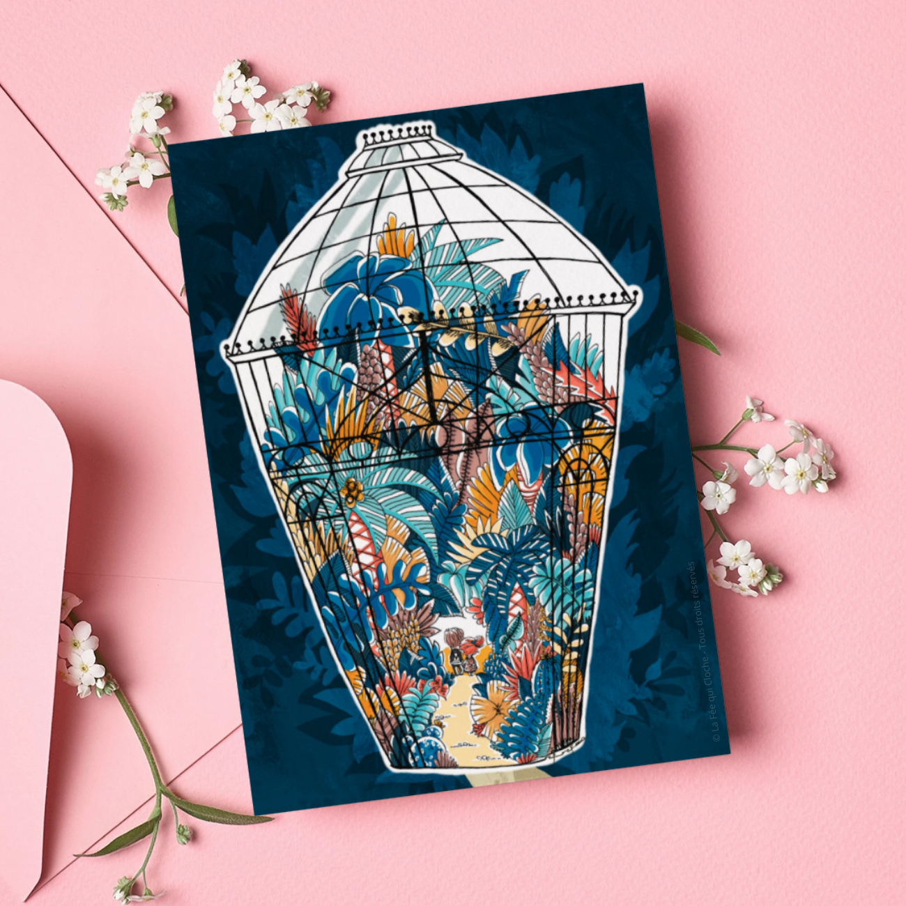 Carte postale A6 "Jardin d'hiver"