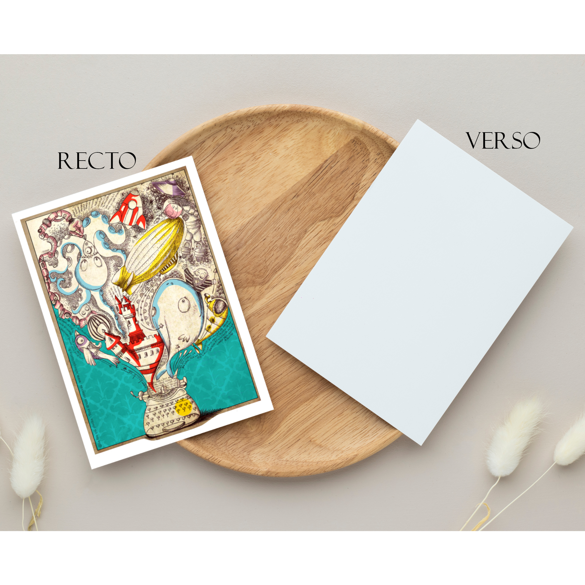 Carte postale A6 "Machine à écrire"