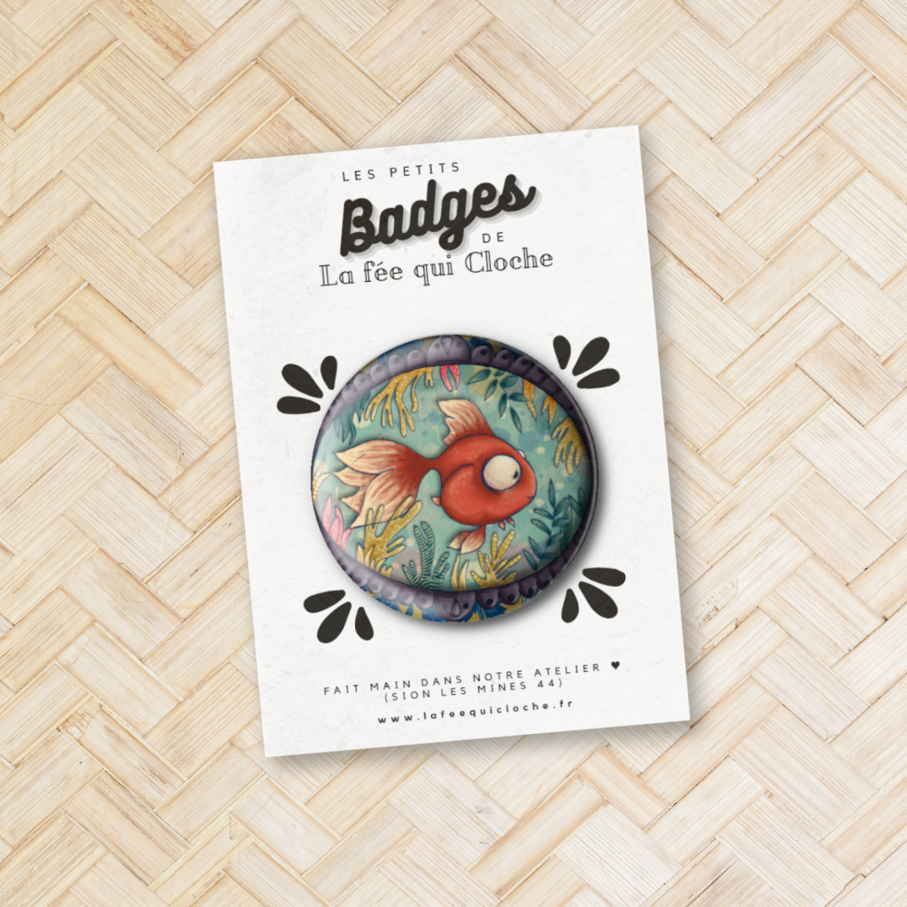 Badge "Poisson rouge"