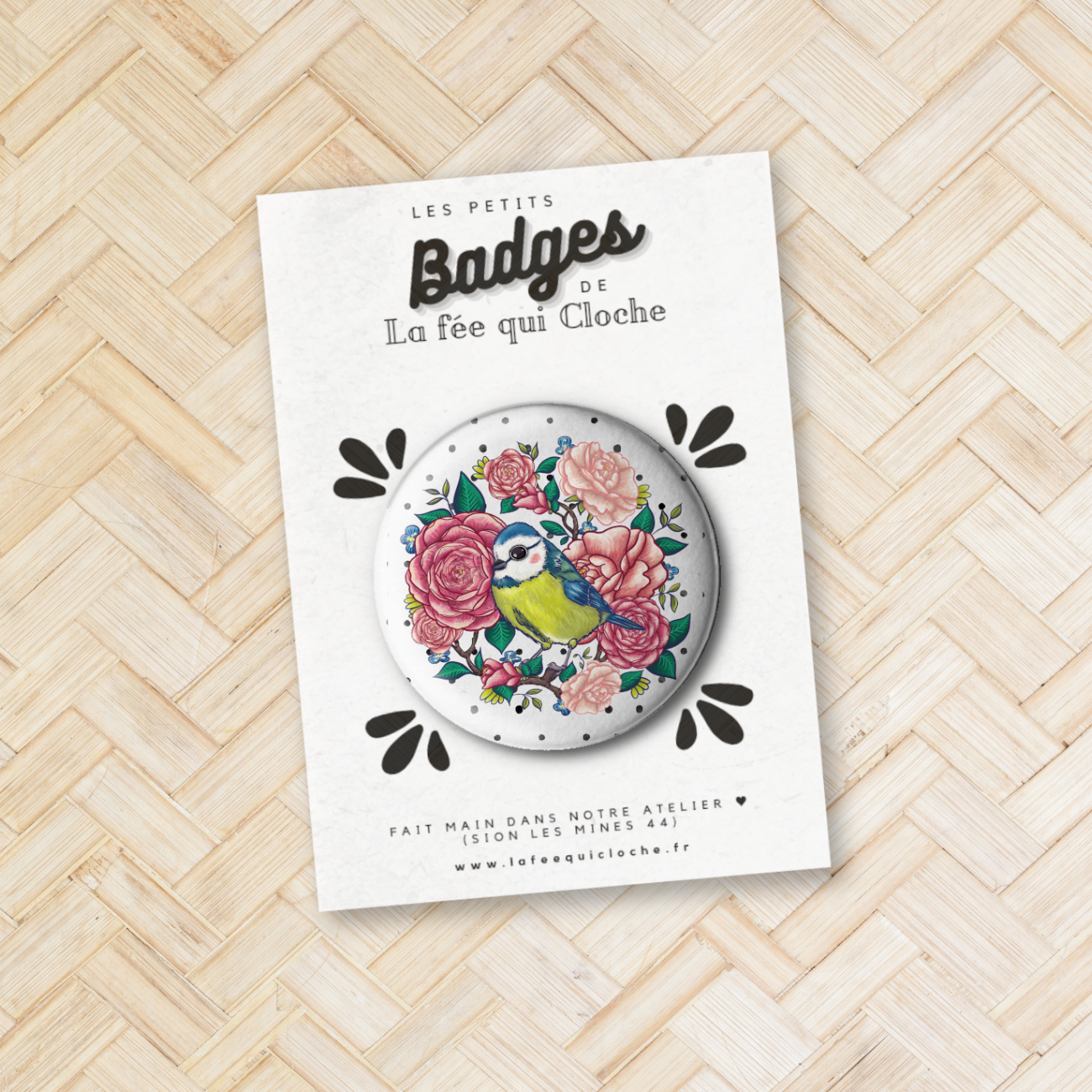 Badge "Mésange bleue"