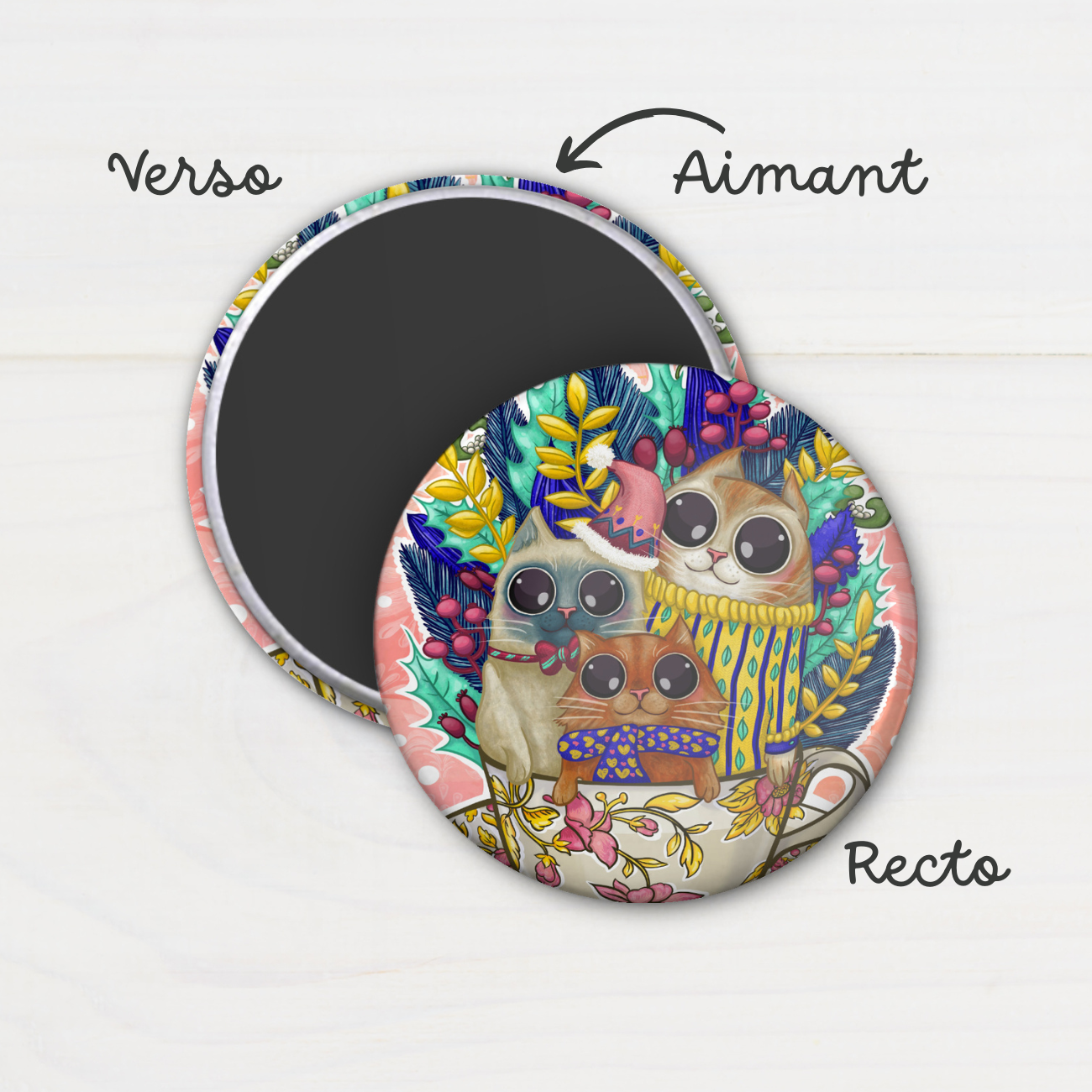 Magnet "Le trio miaou"