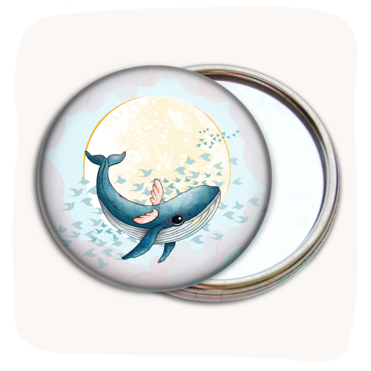 Miroir "Oscar la baleine volante"
