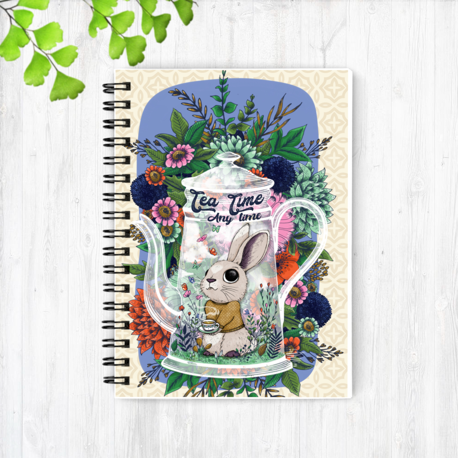 Carnet A6 "Tea time, any time"