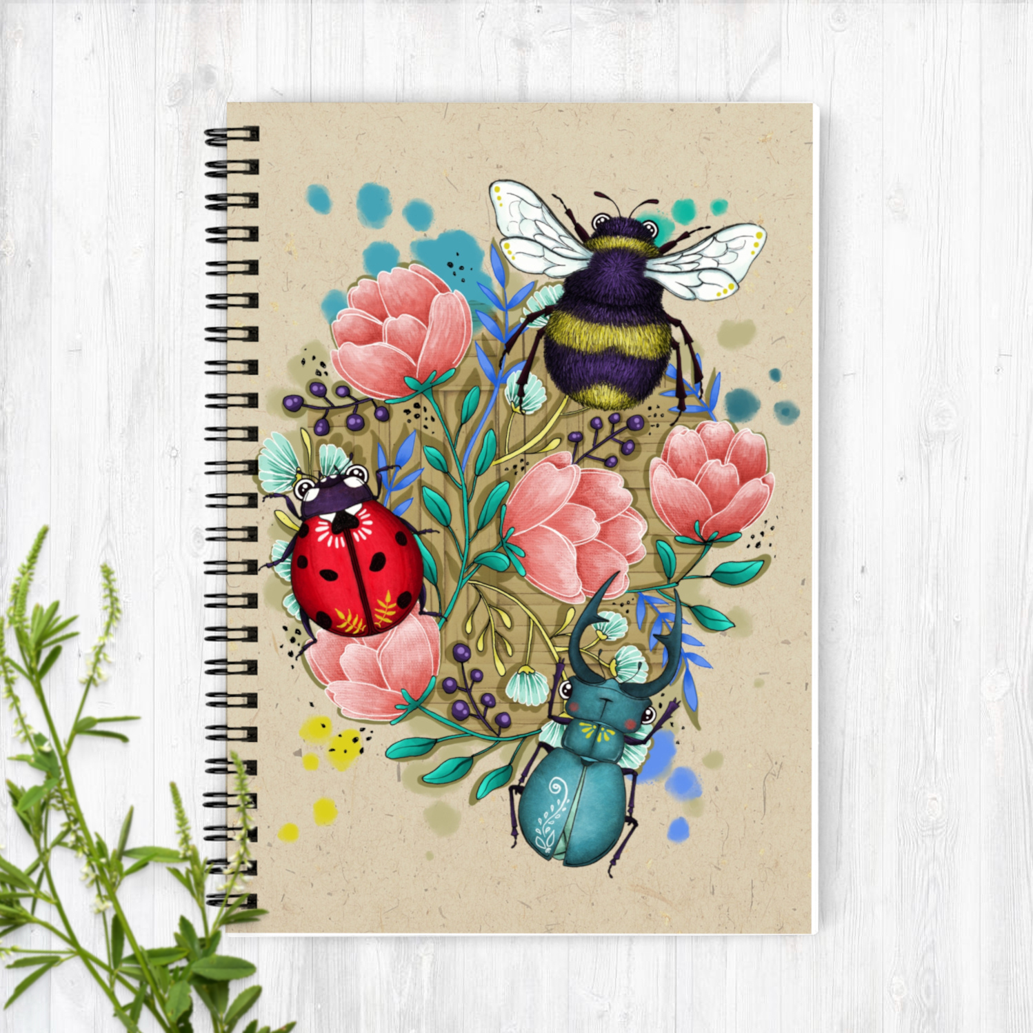 Carnet A5 "Mes petits insectes"