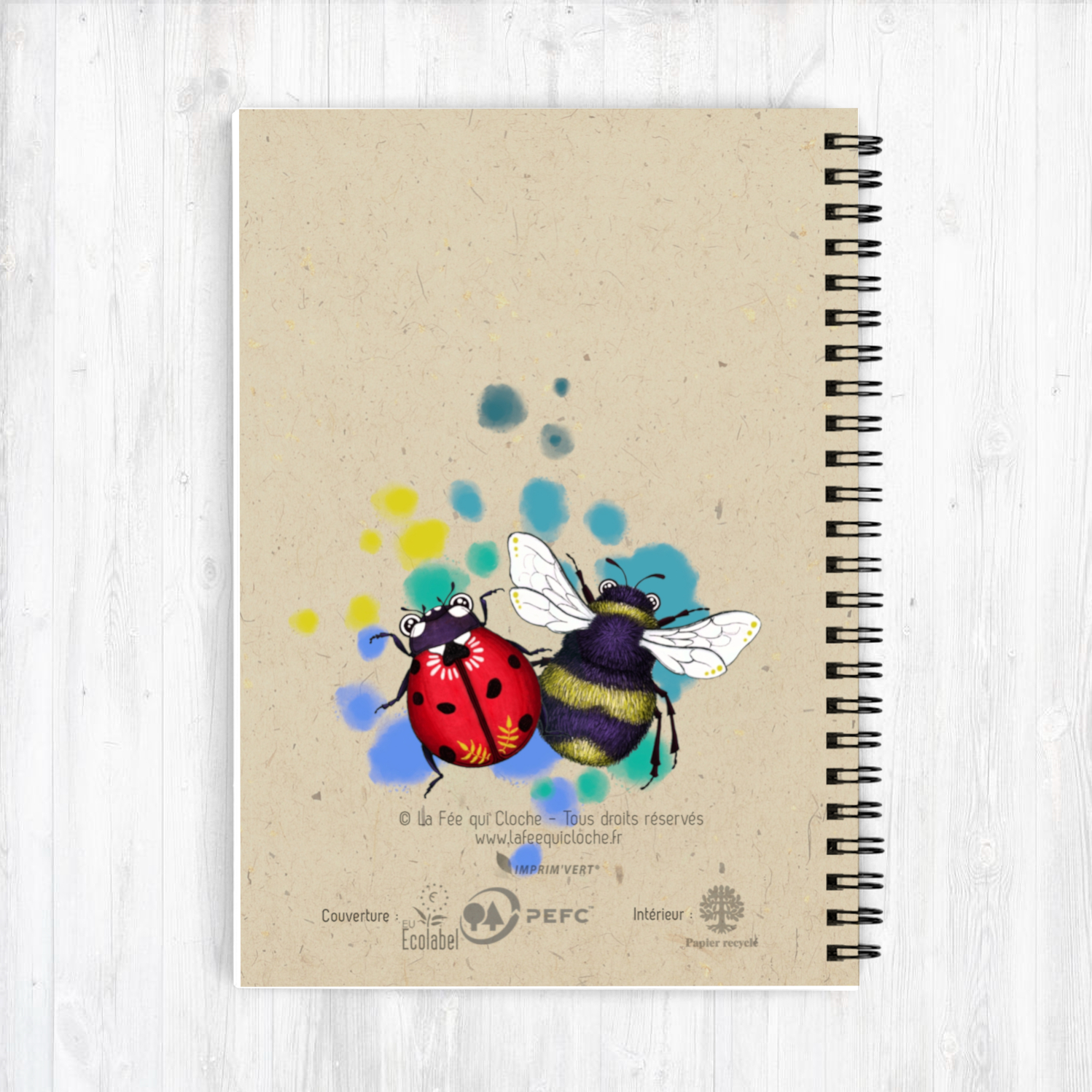 Carnet A5 "Mes petits insectes"