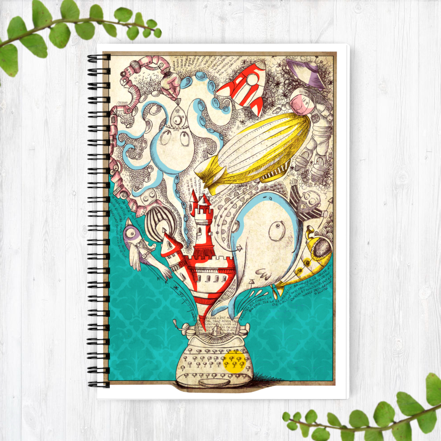 Carnet A5 "Machine à écrire"