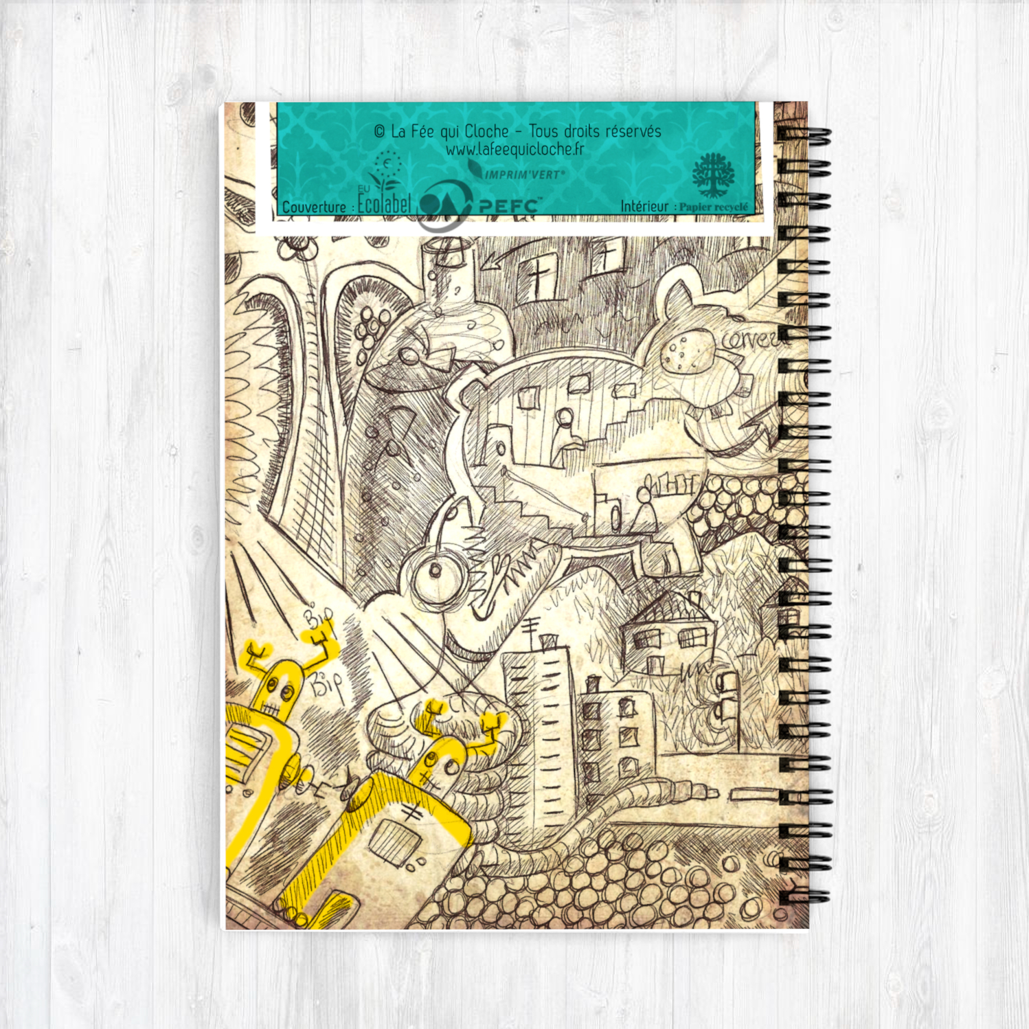 Carnet A5 "Machine à écrire"