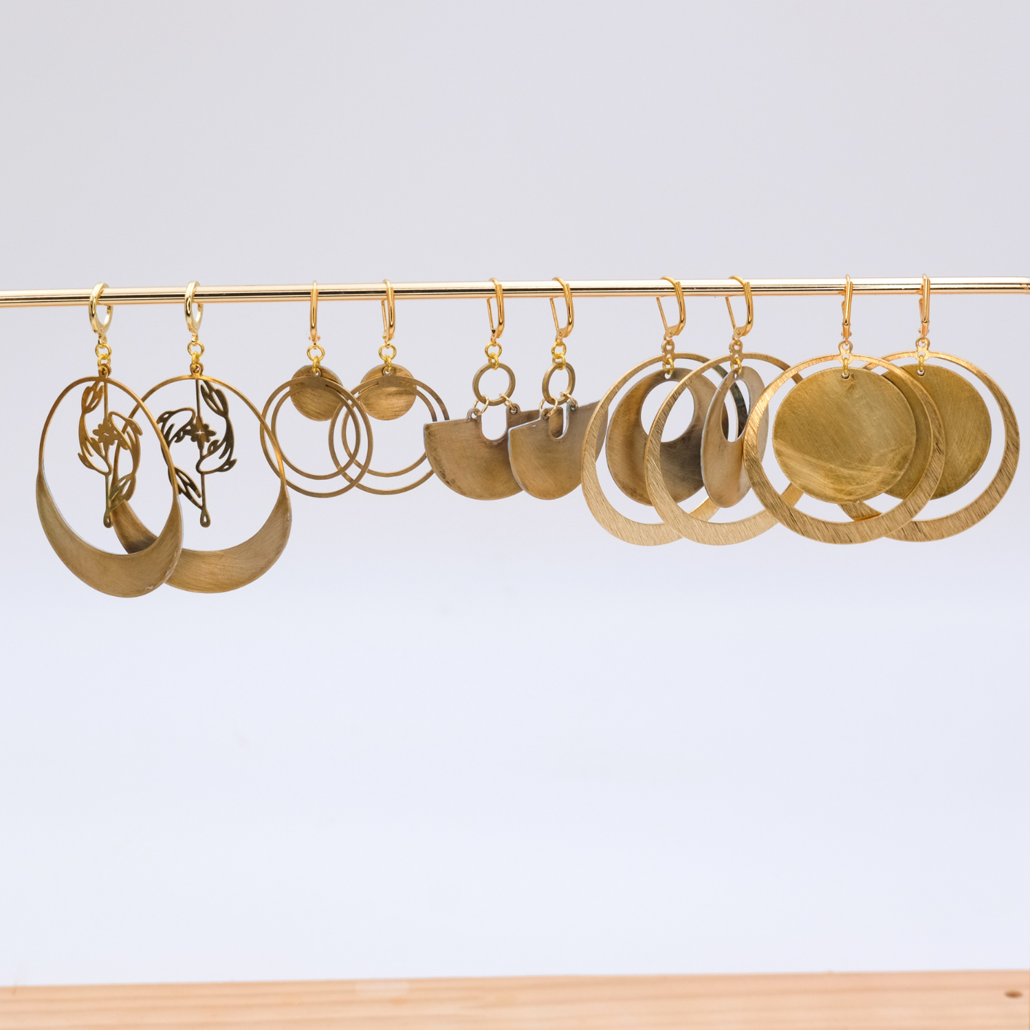 Boucle d'oreille collection "Pervenche sauvage"