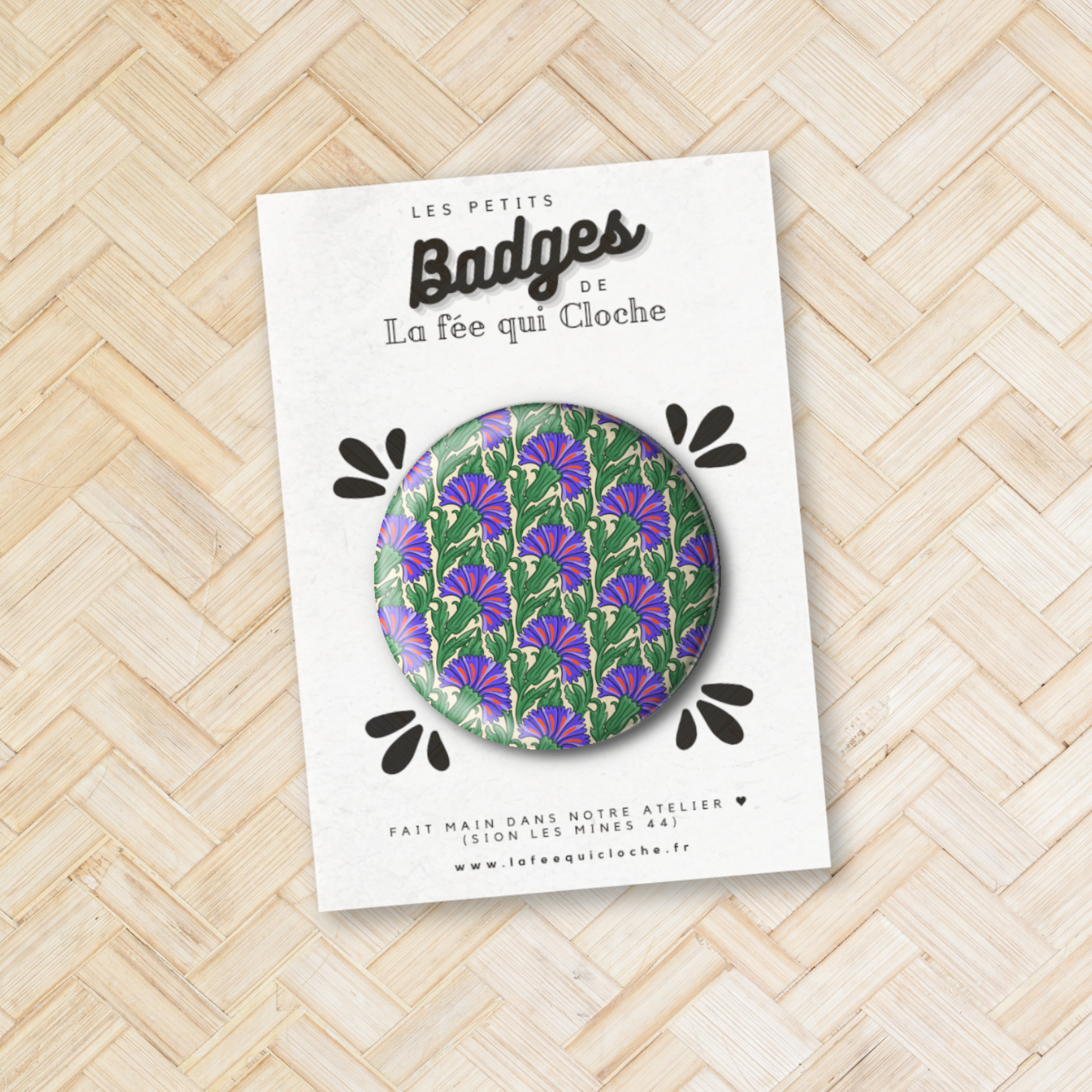 Badge "Floral romantique 02"