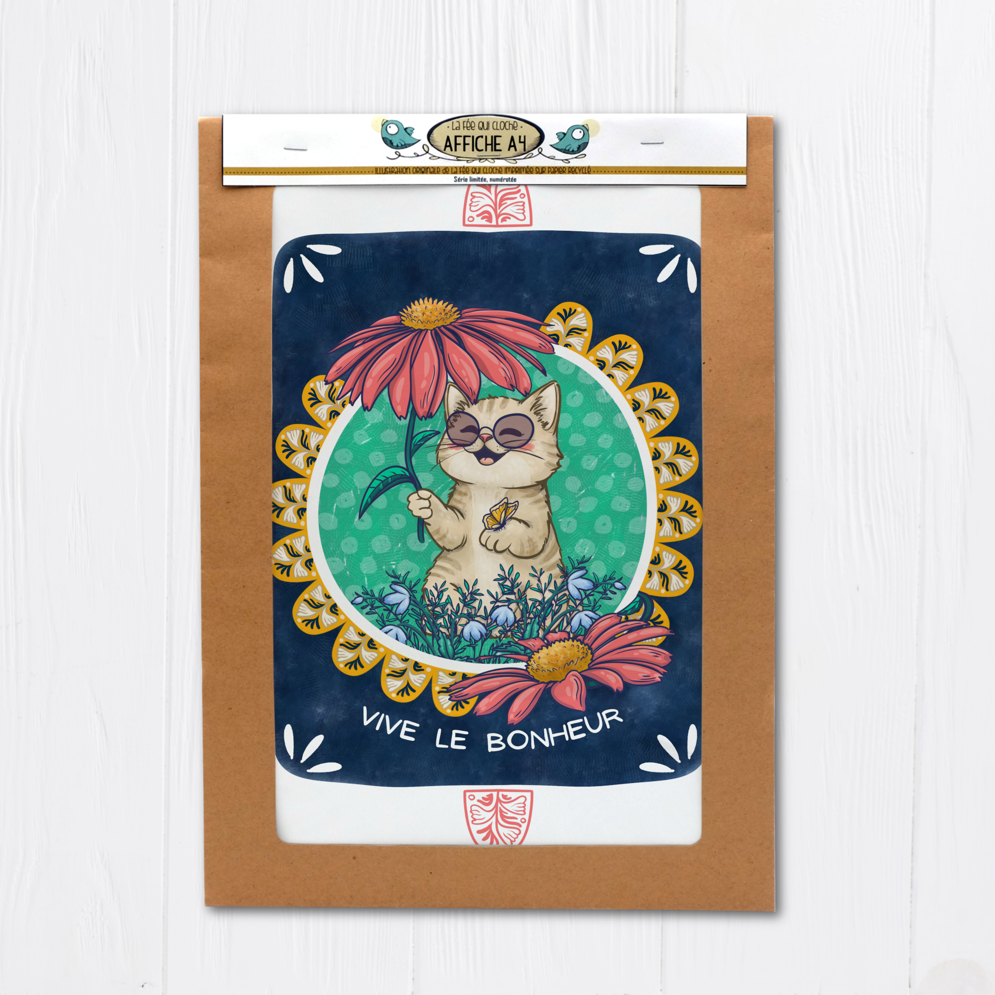 Affiche A4 "Vive le bonheur"