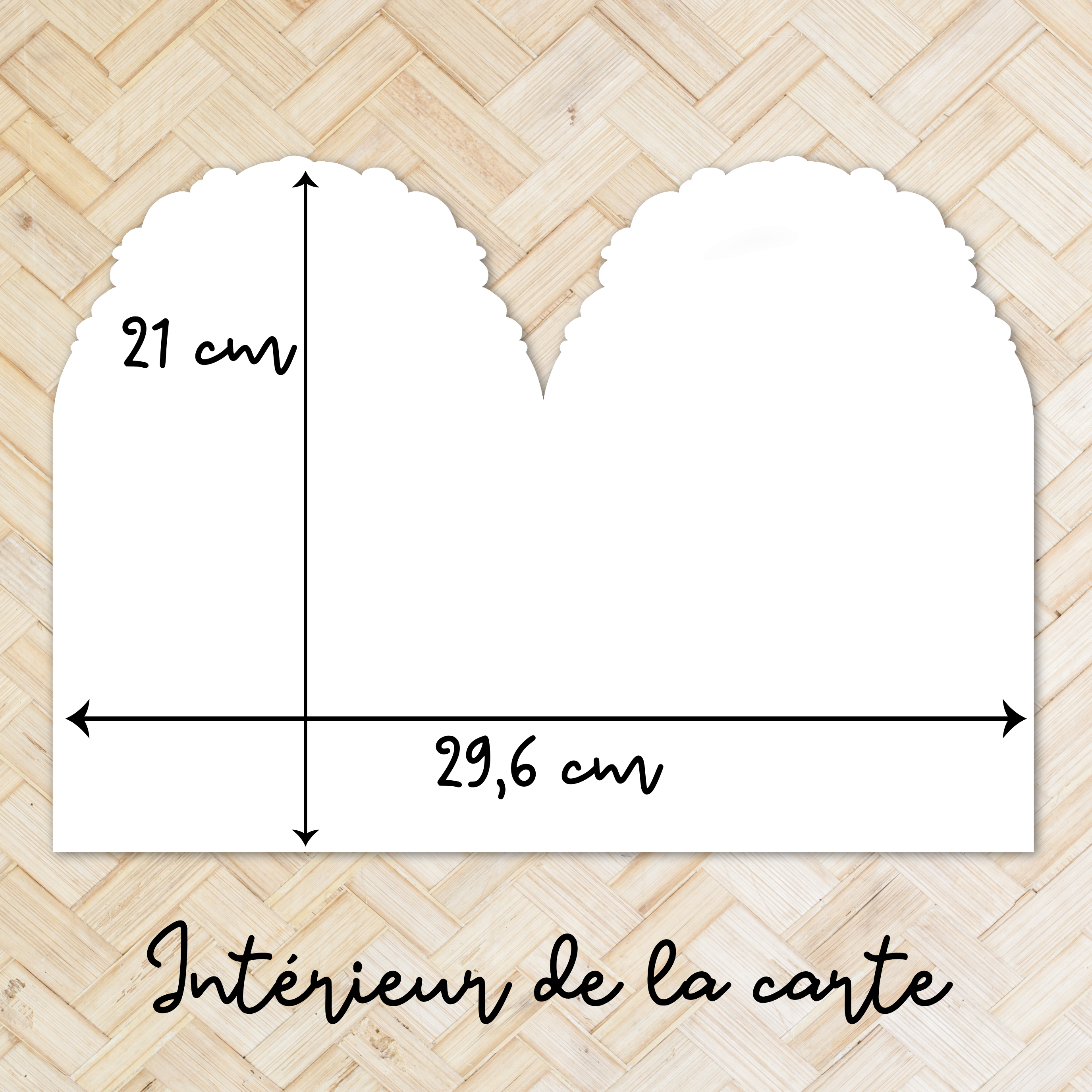 Carte postale découpé A5 "Oscar la baleine volante" et son enveloppe