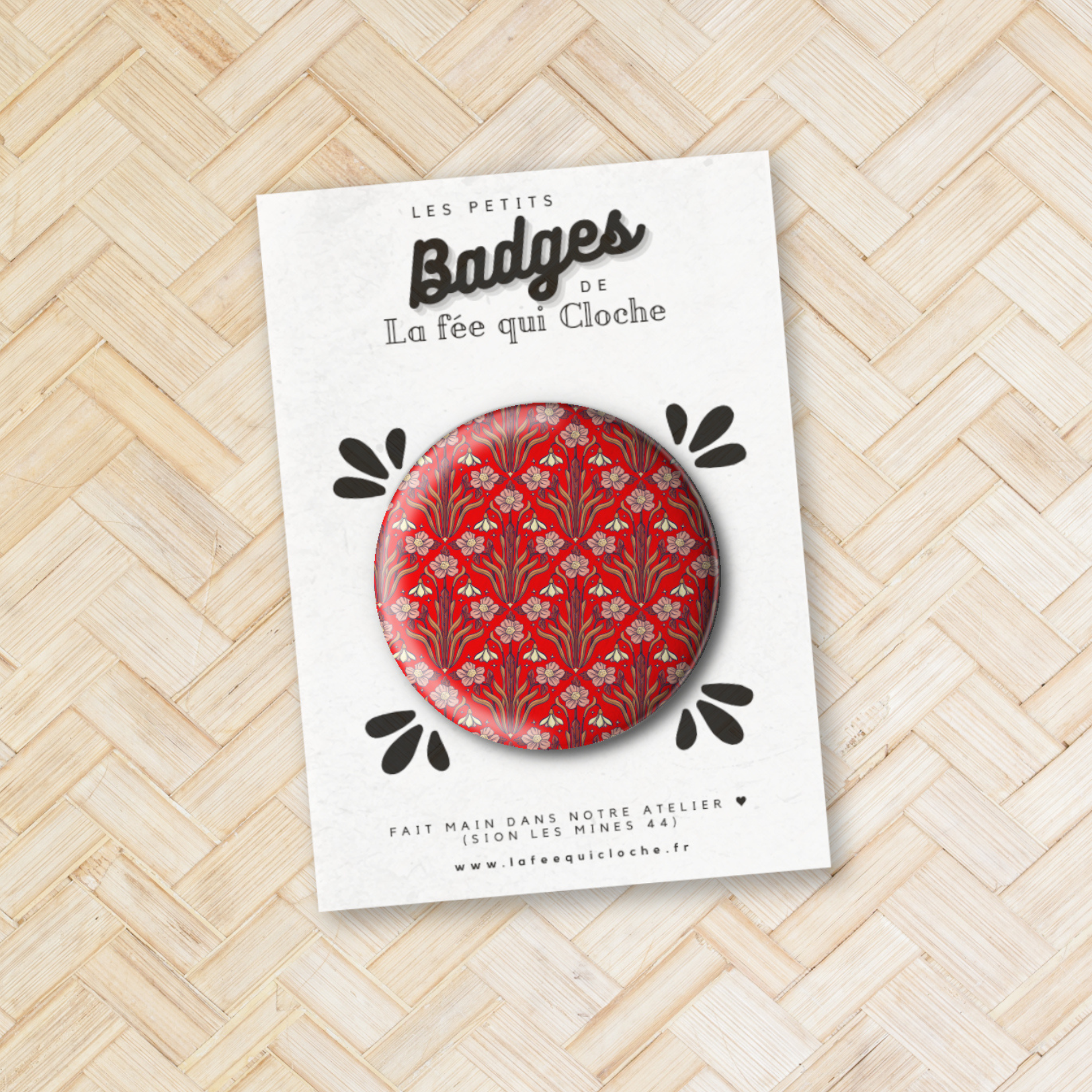 Badge "Floral romantique 01"