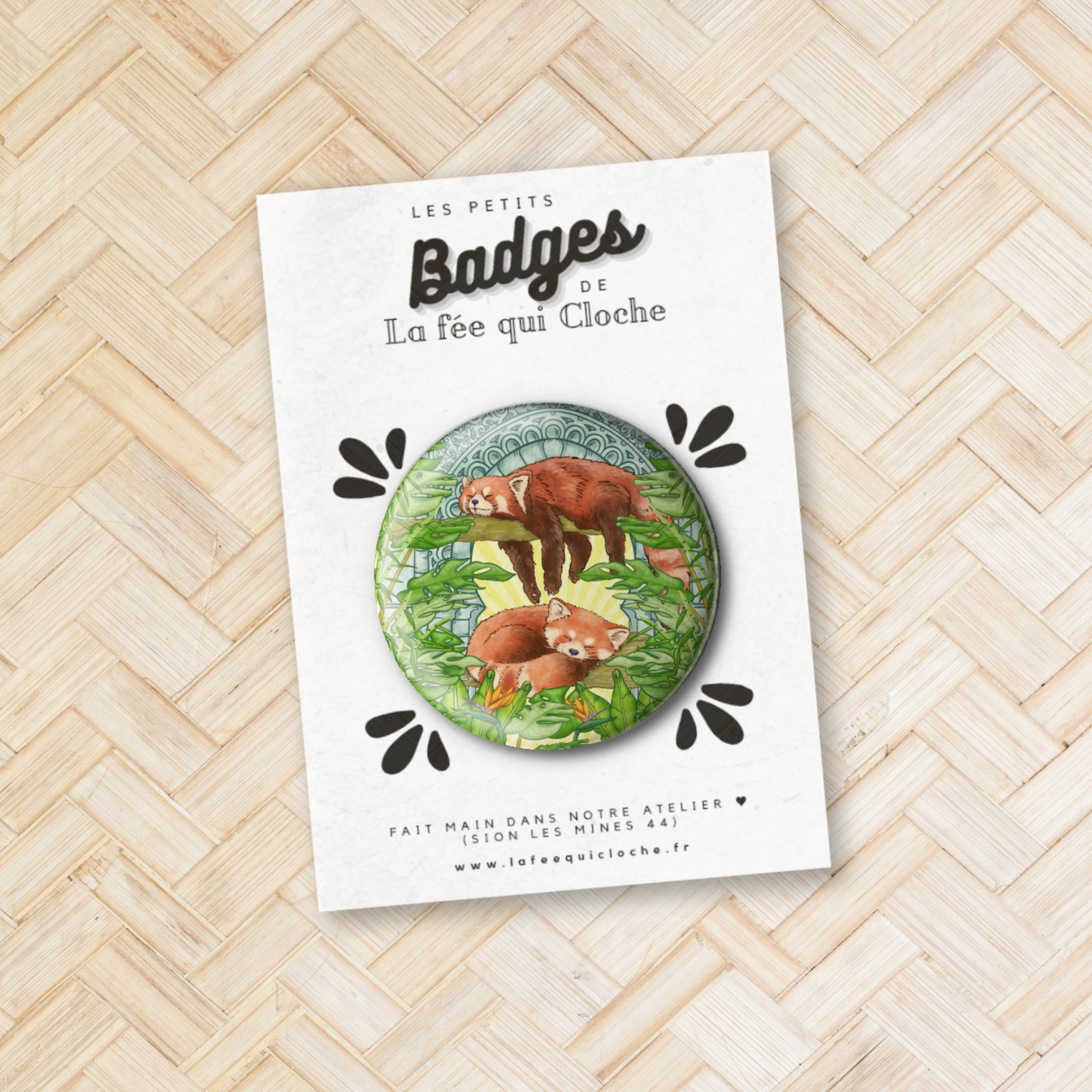 Badge "Panda roux"