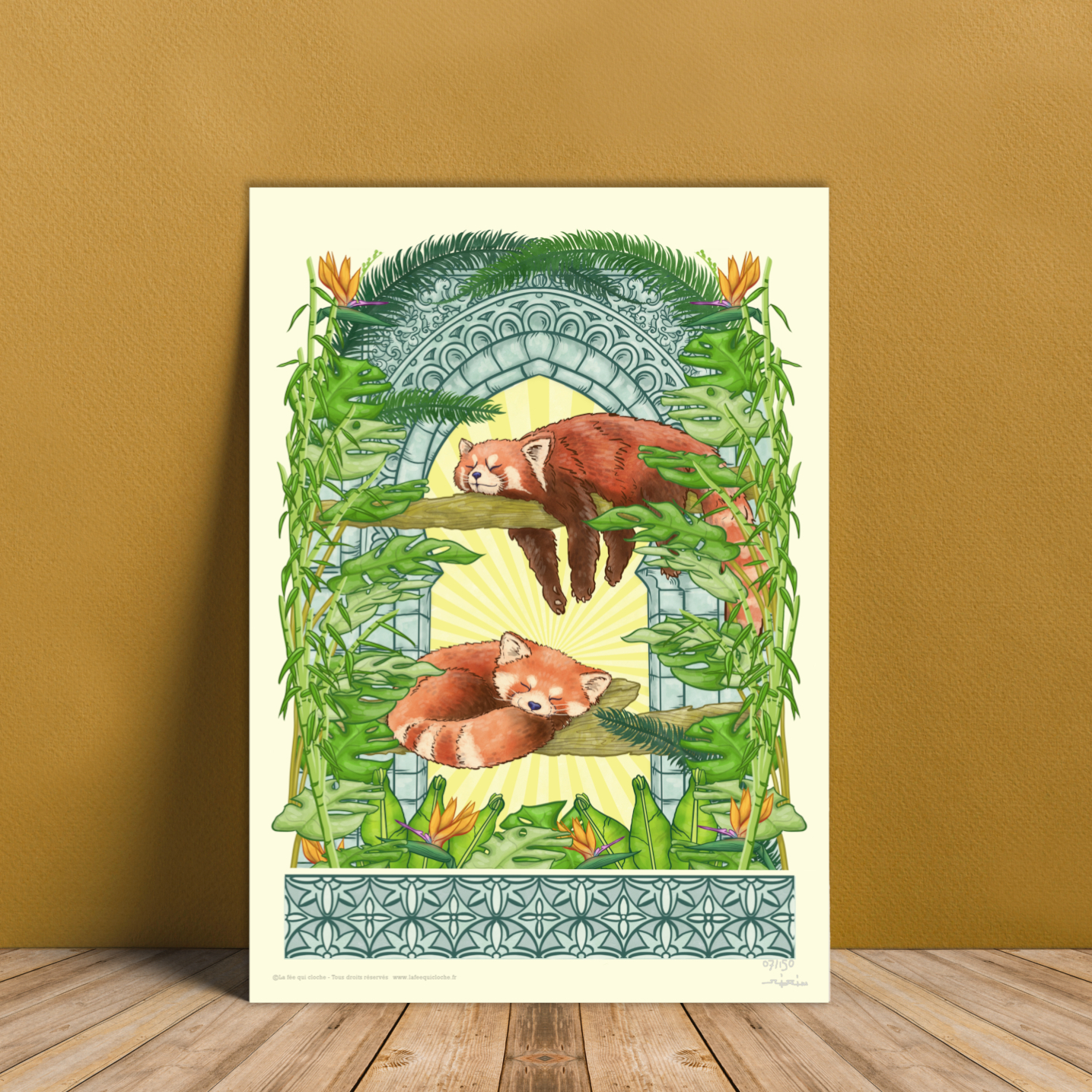 Affiche A4 "Panda roux"