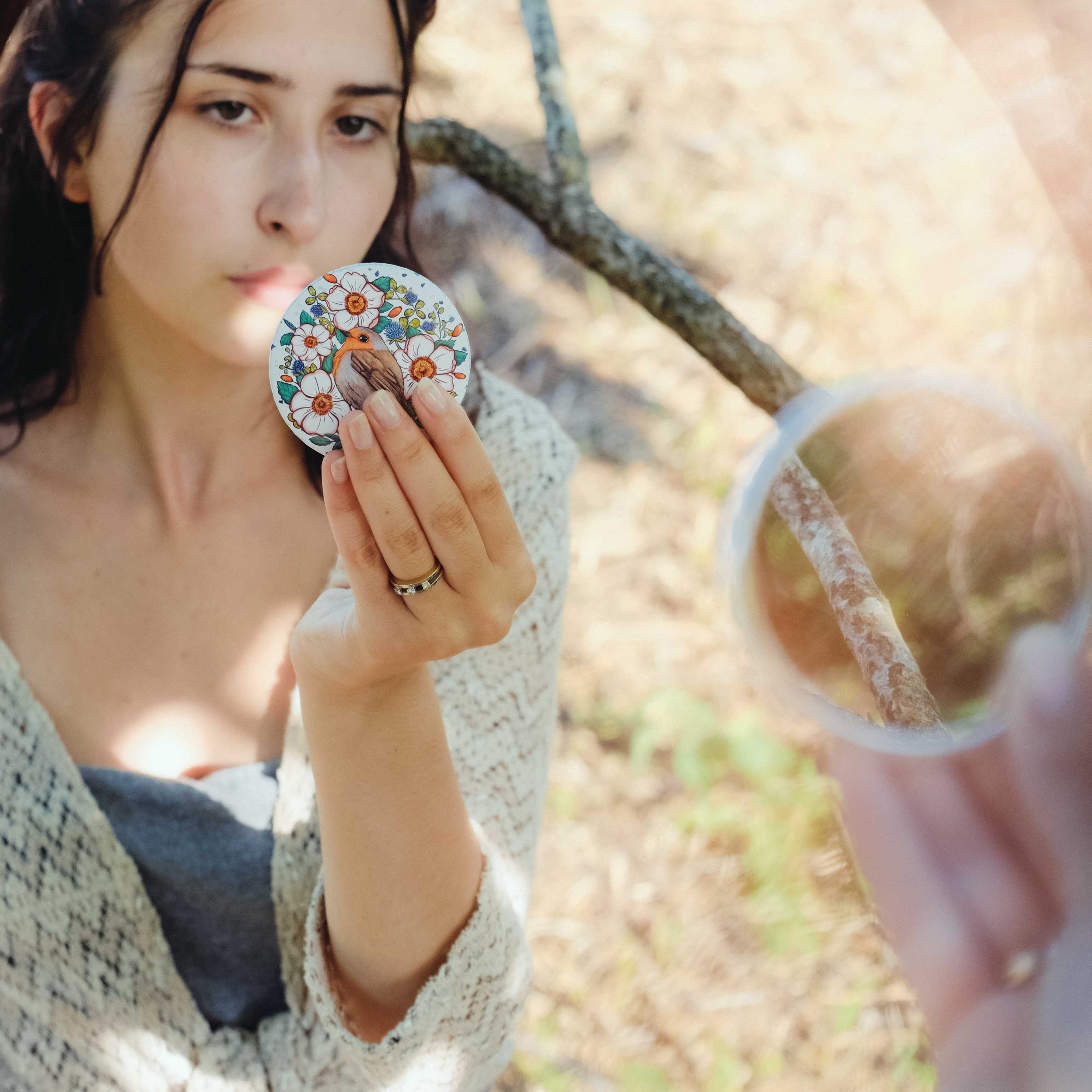 Miroir "Vive le bonheur"