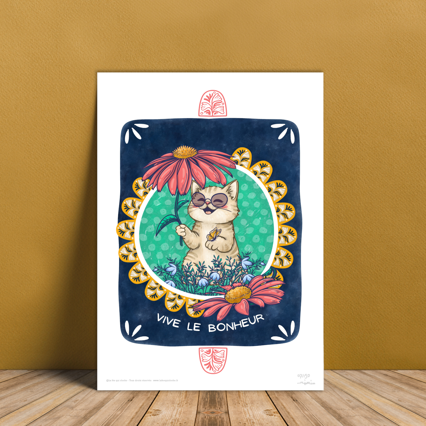 Affiche A4 "Vive le bonheur"