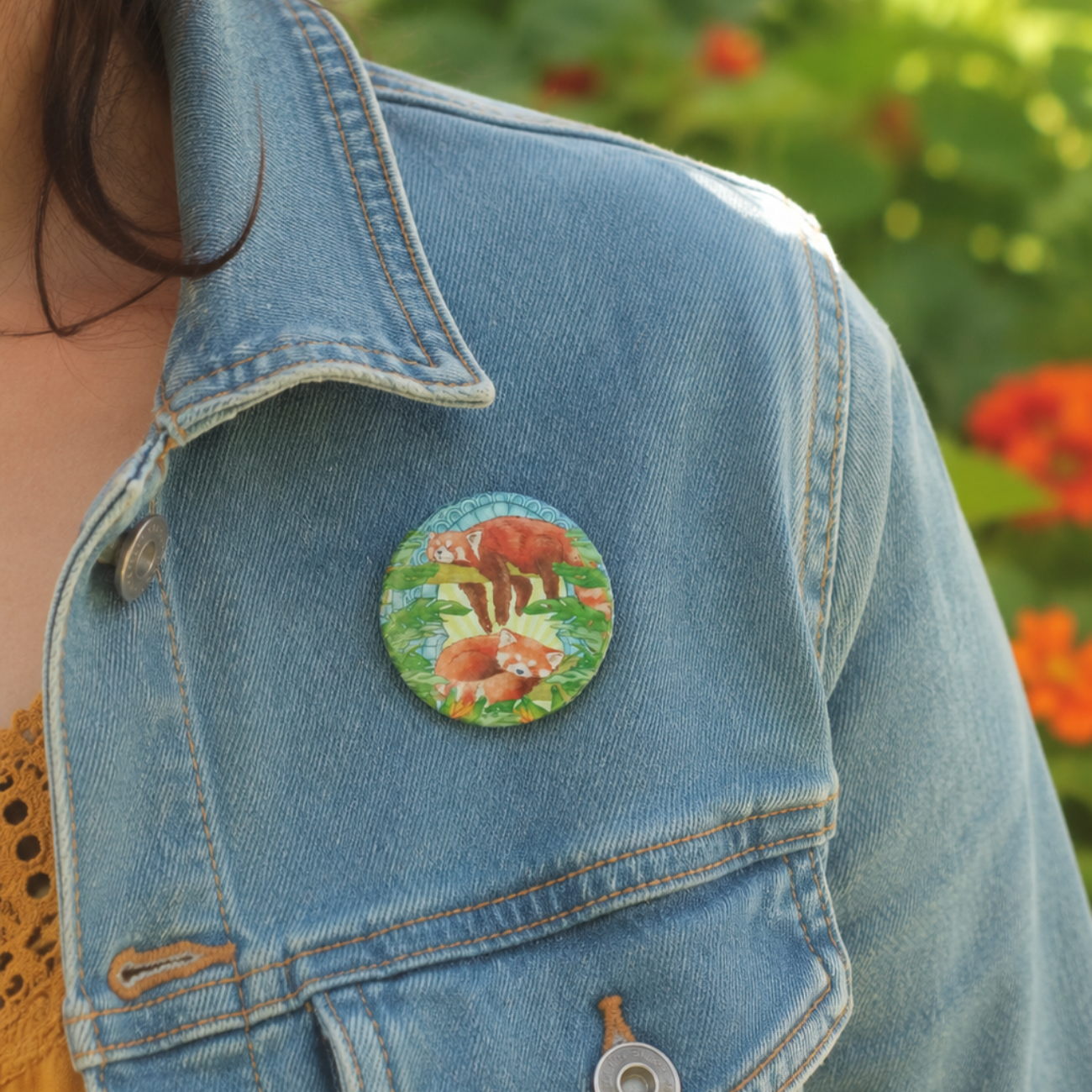 Badge "Panda roux"