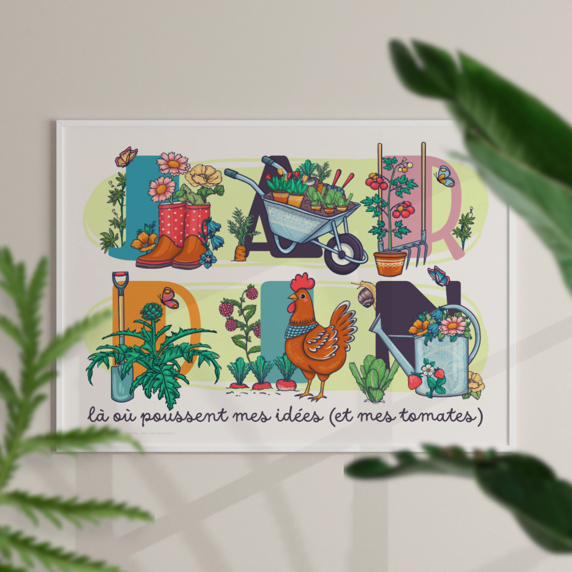Affiche A4 "JARDIN"