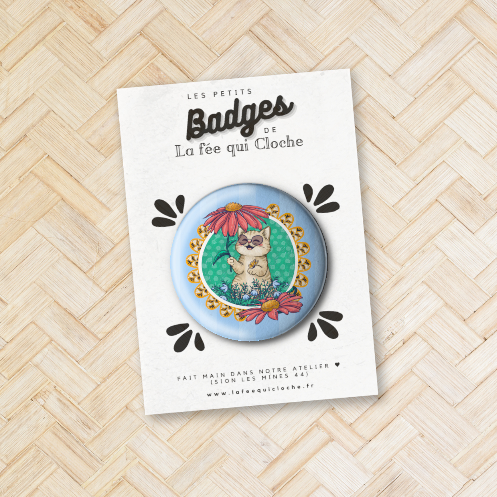 Badge "Vive le bonheur"
