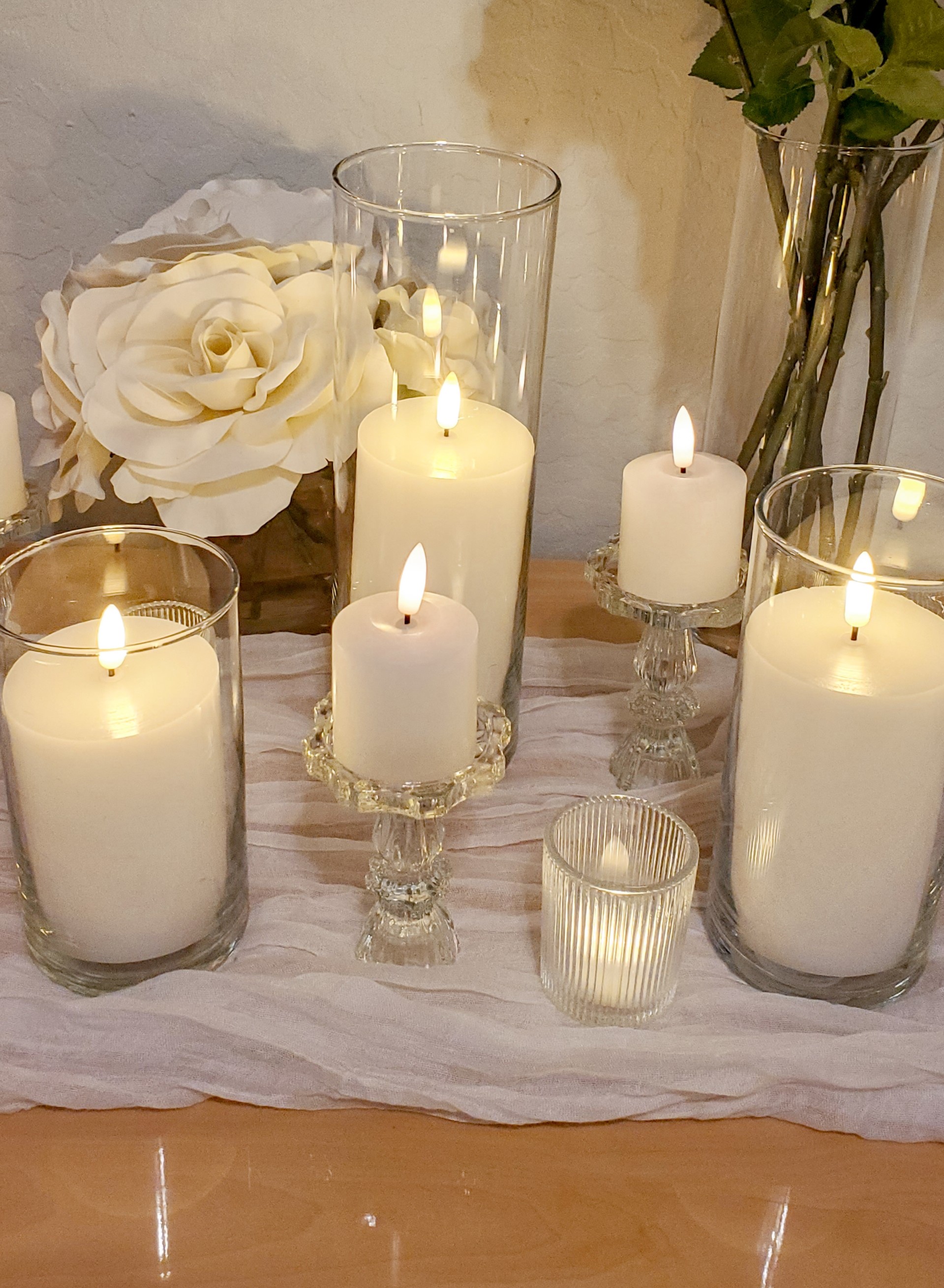 Crystal Candlestick Holders