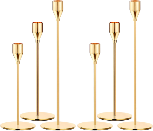 Gold Candlestick Holders