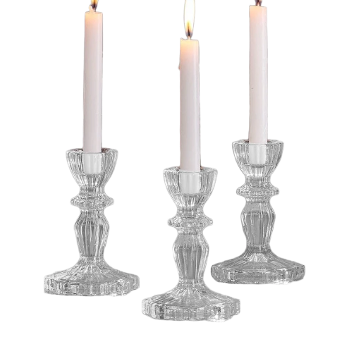 Crystal Candlestick Holders