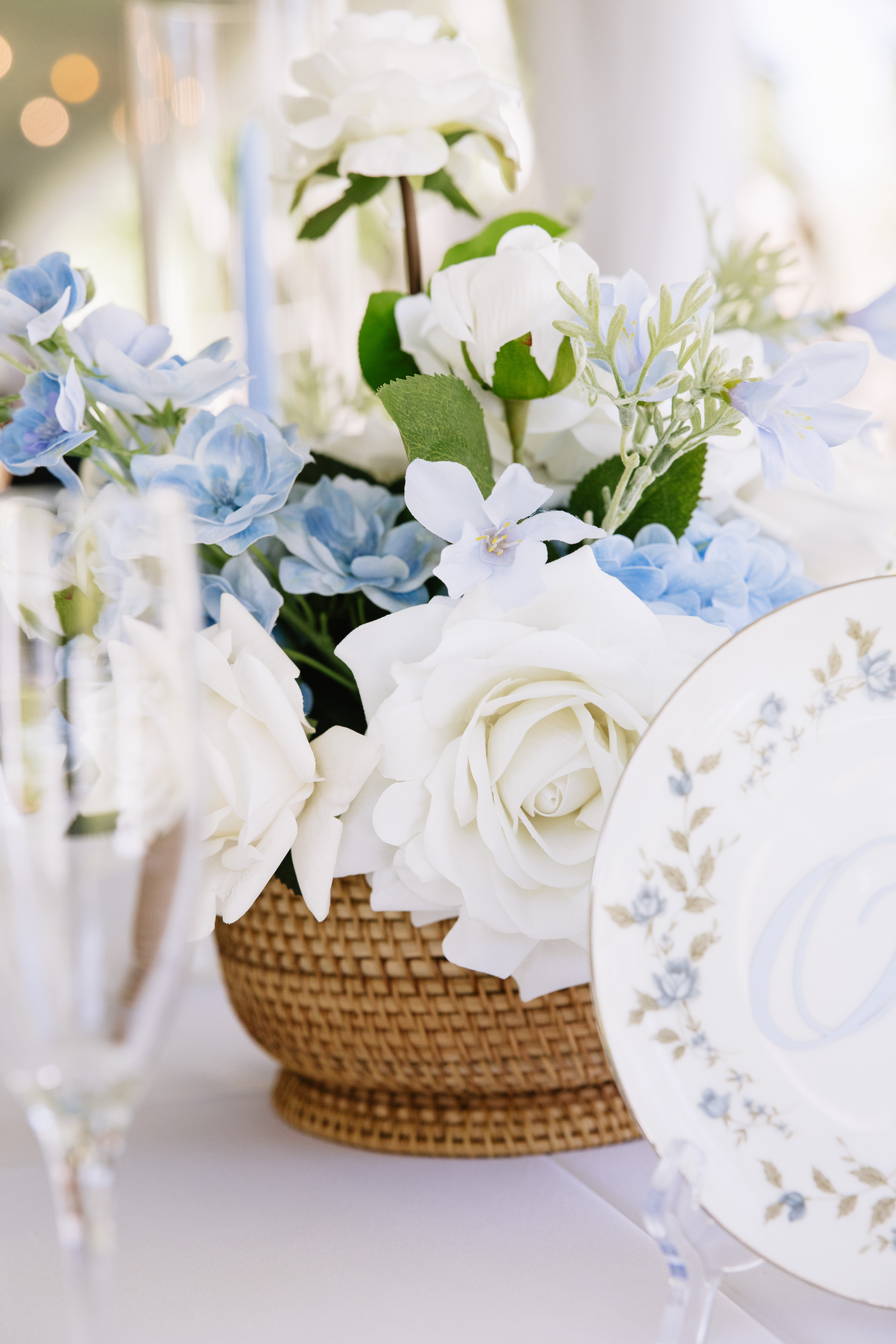 Woven Rattan Bowl Compote 