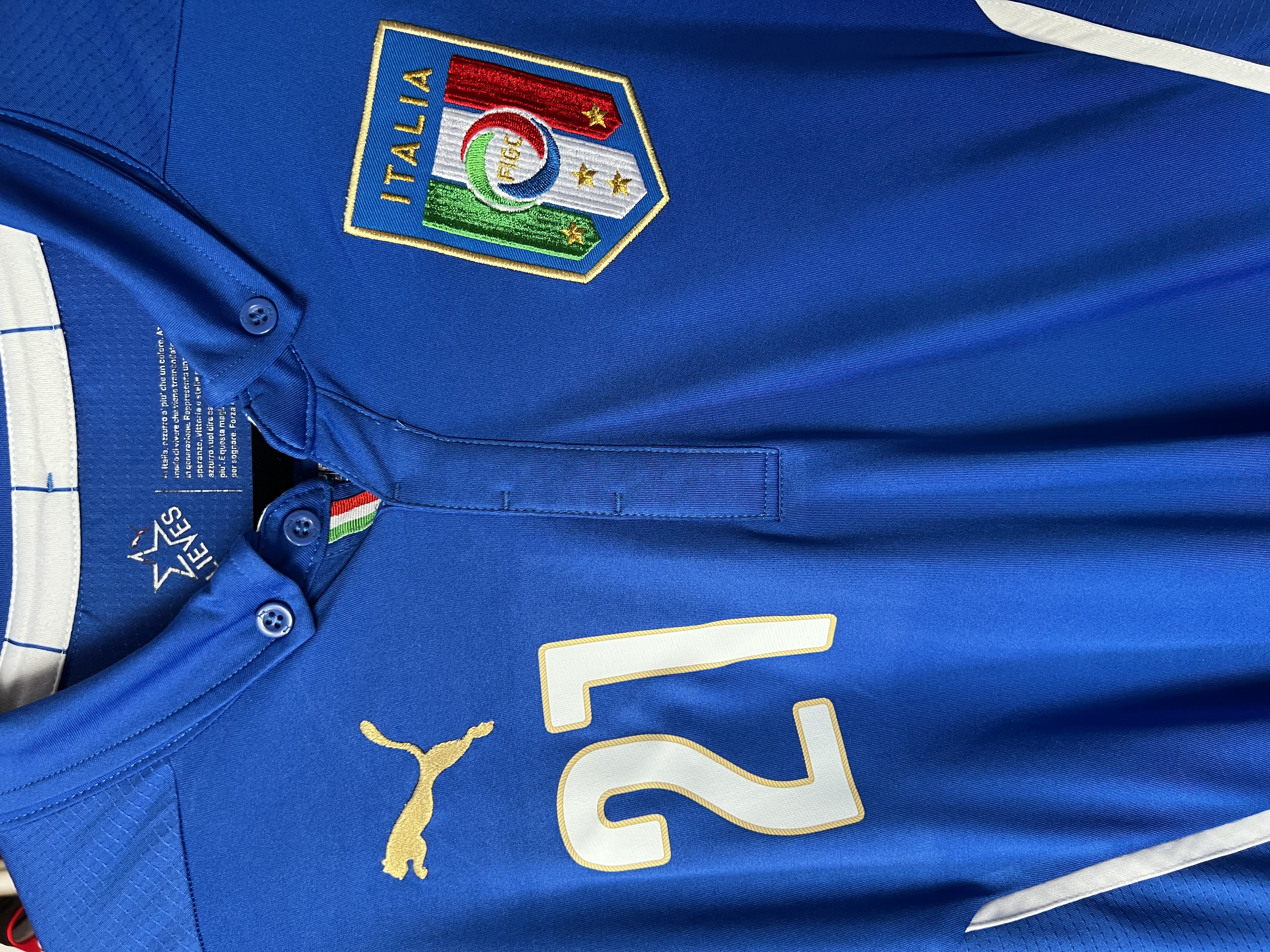 Jersey Italia “A. Pirlo” (XL) reduce (L)