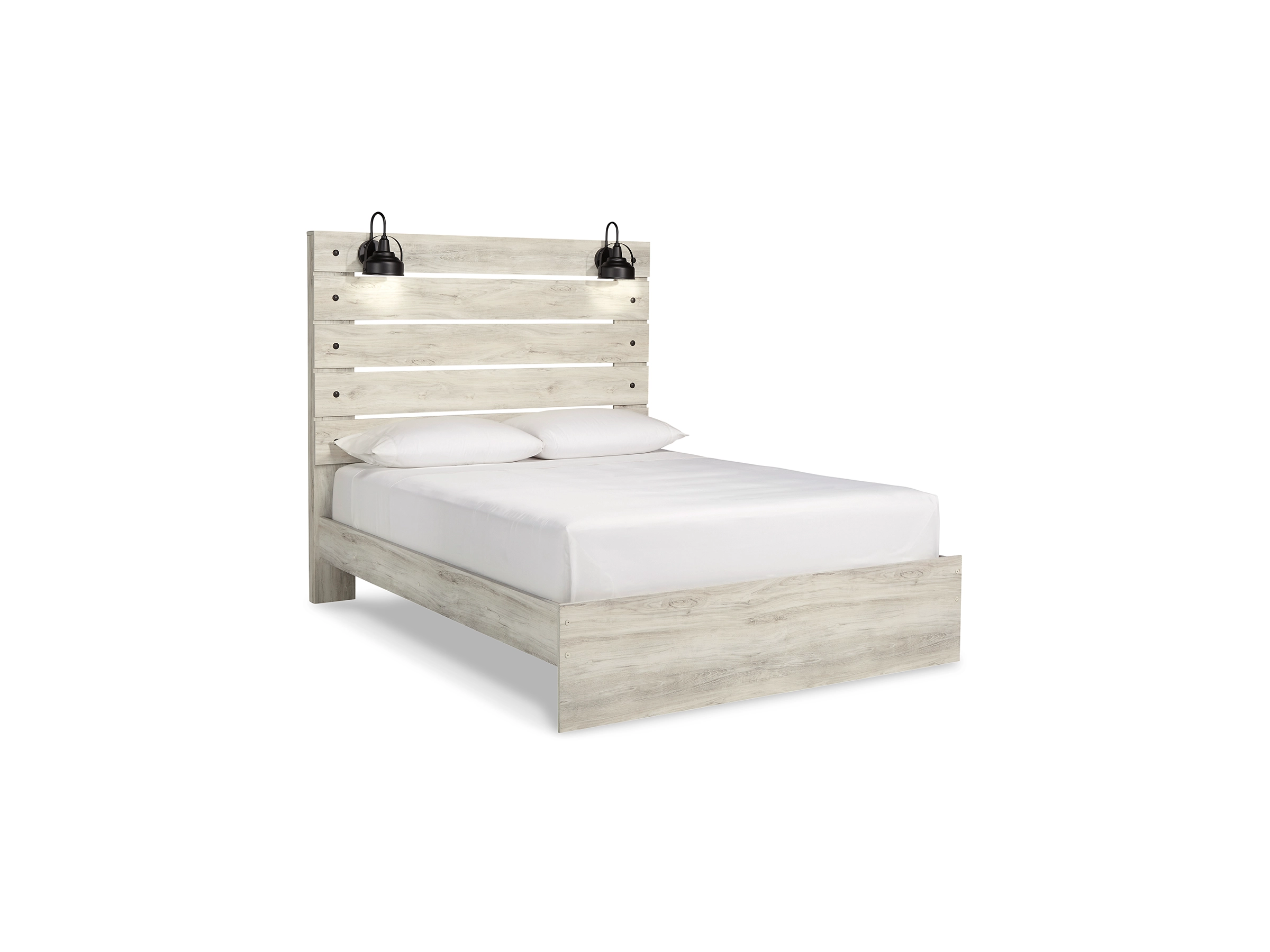 Cambeck Queen Panel Bed with Mirrored Dresser and Nightstand