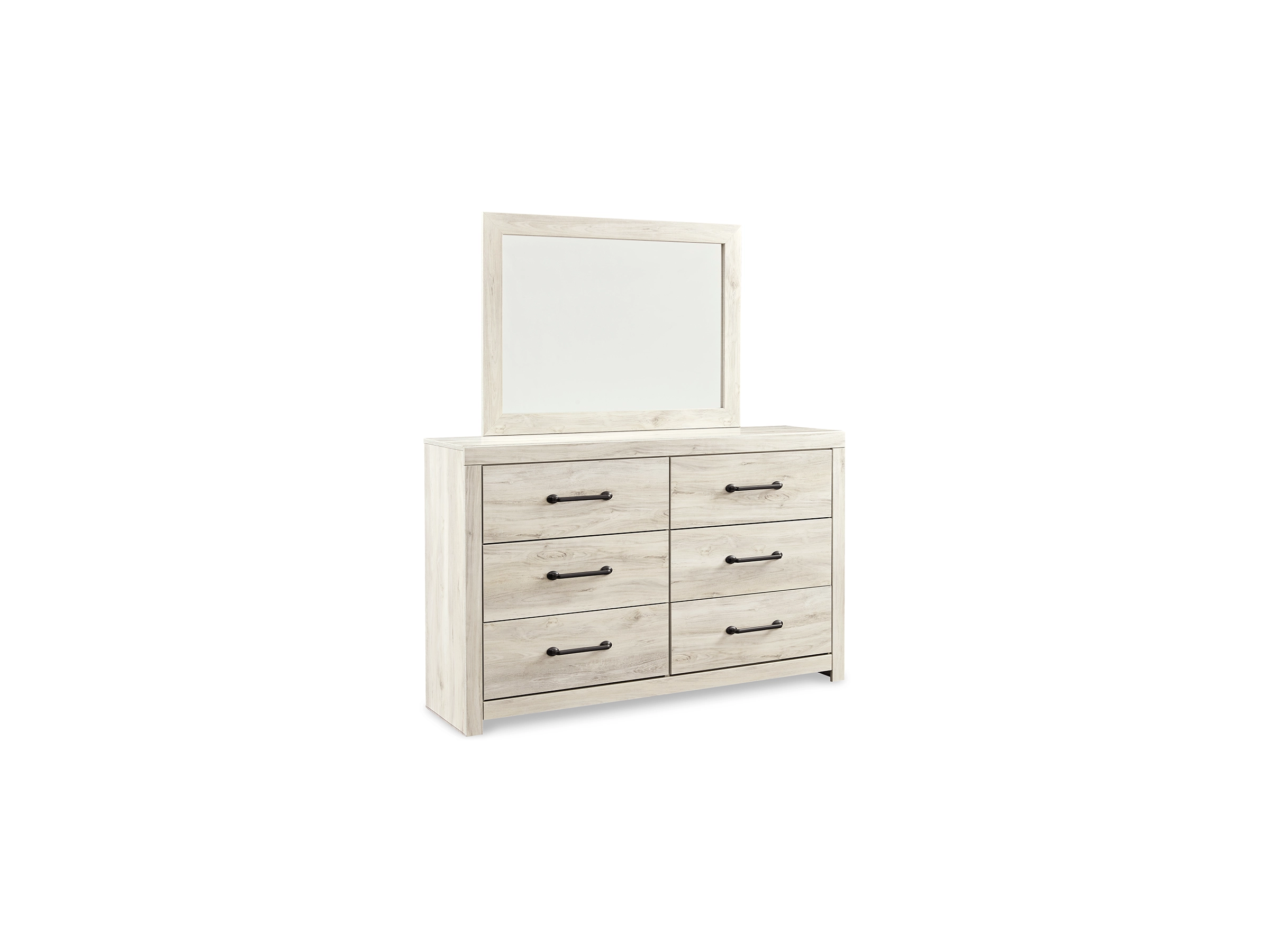 Cambeck Queen Panel Bed with Mirrored Dresser and Nightstand