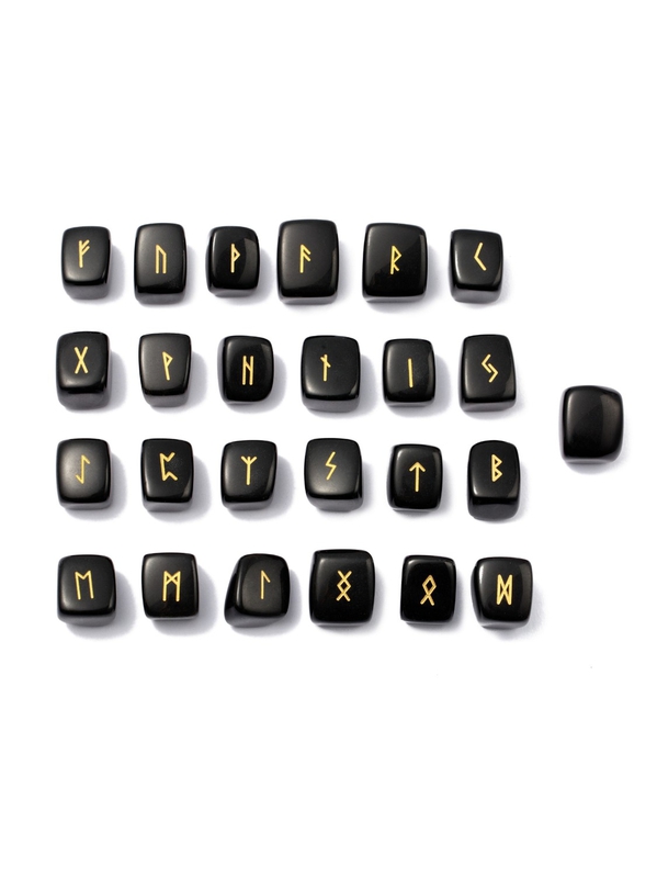 Runes en Obsidienne noire