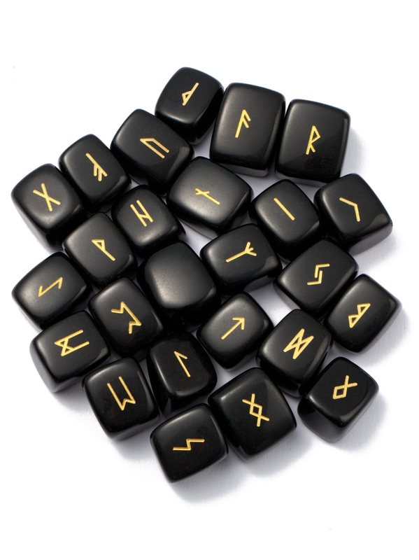 Runes en Obsidienne noire