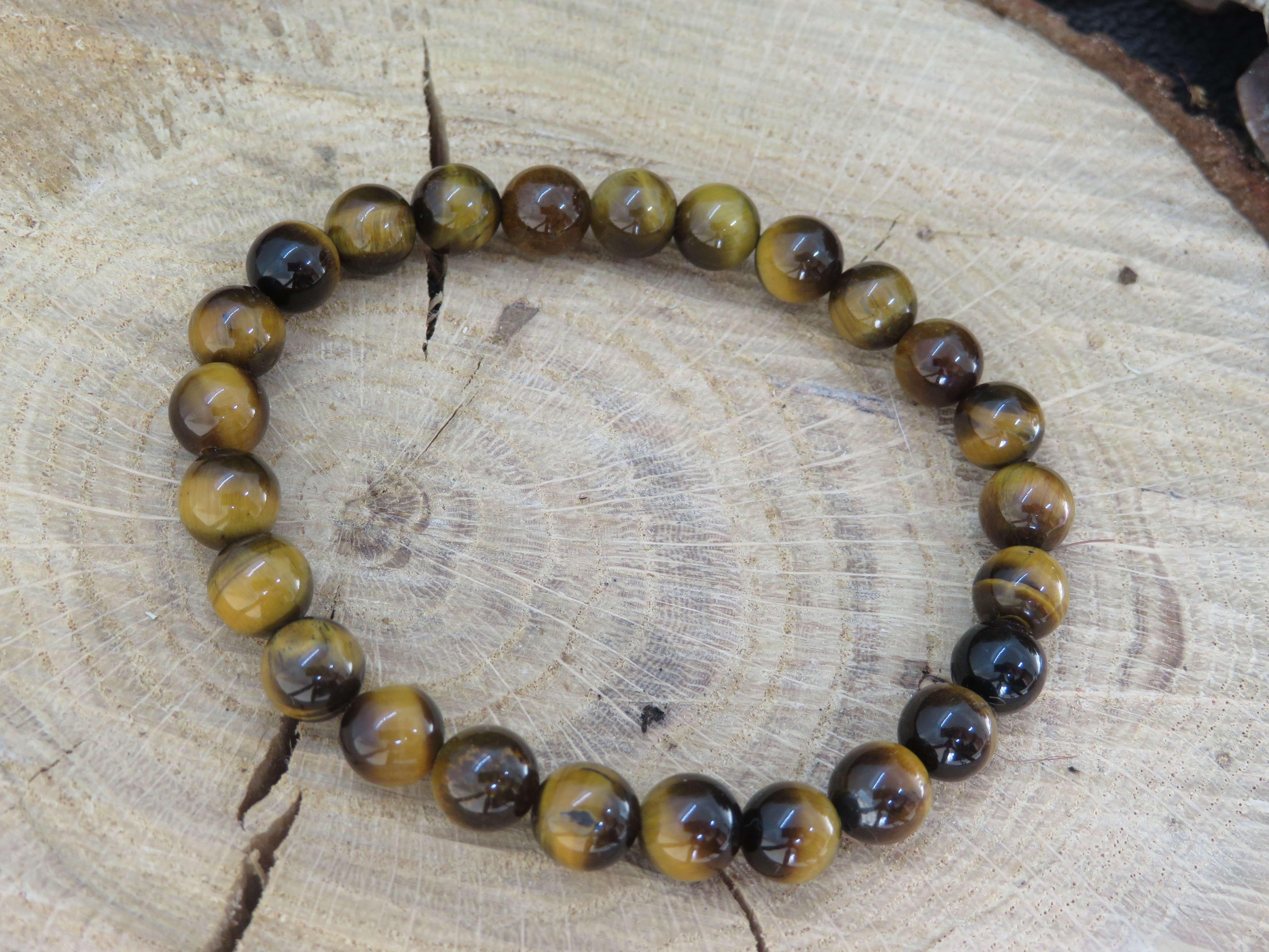 Bracelet œil de tigre 8mm