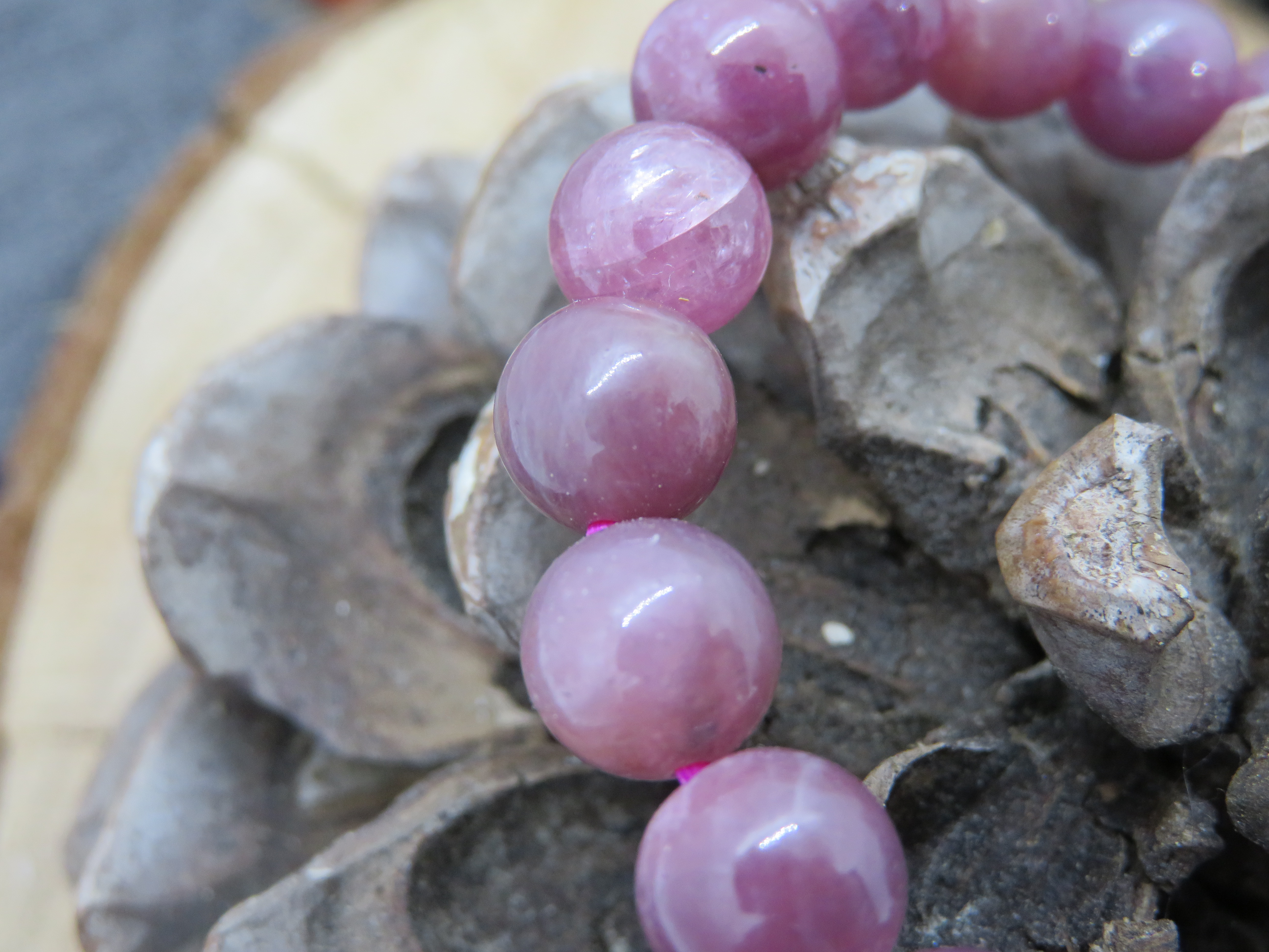 Bracelet rubis AA  10mm