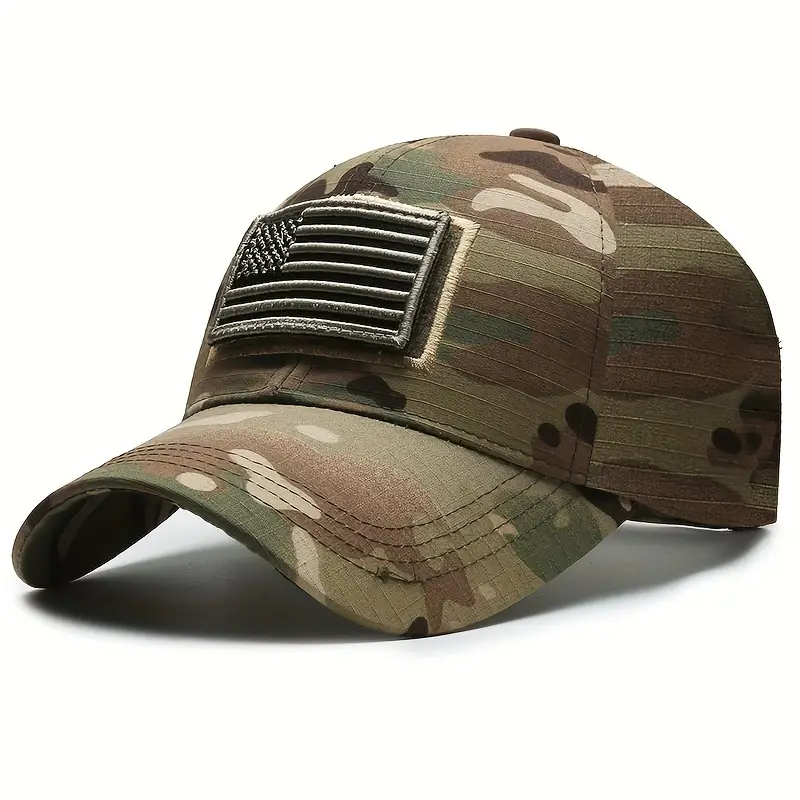 Gorra de Béisbol con Parche de Bandera