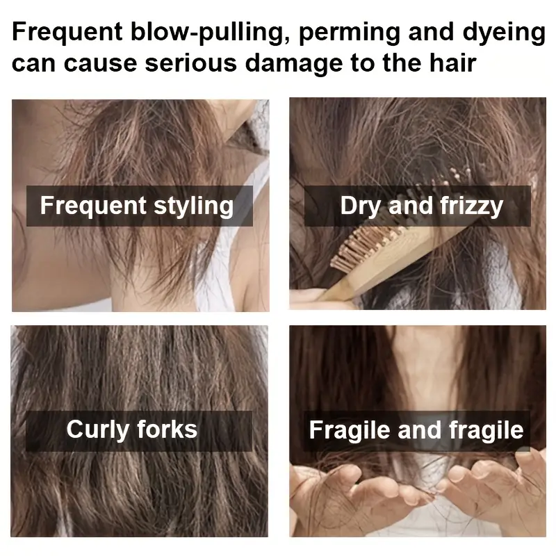 Kit de Cuidado del Cabello Rozino Batana de 4 Piezas - Hidratante y Nutritivo para Cabello Seco y Encrespado
