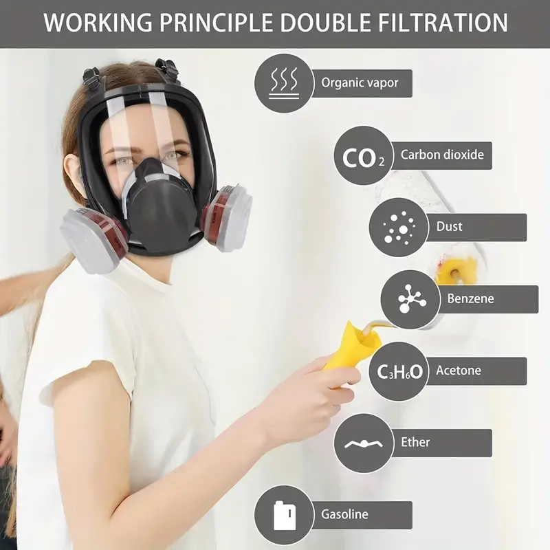 Máscara Respiratoria de Cara Completa 6800